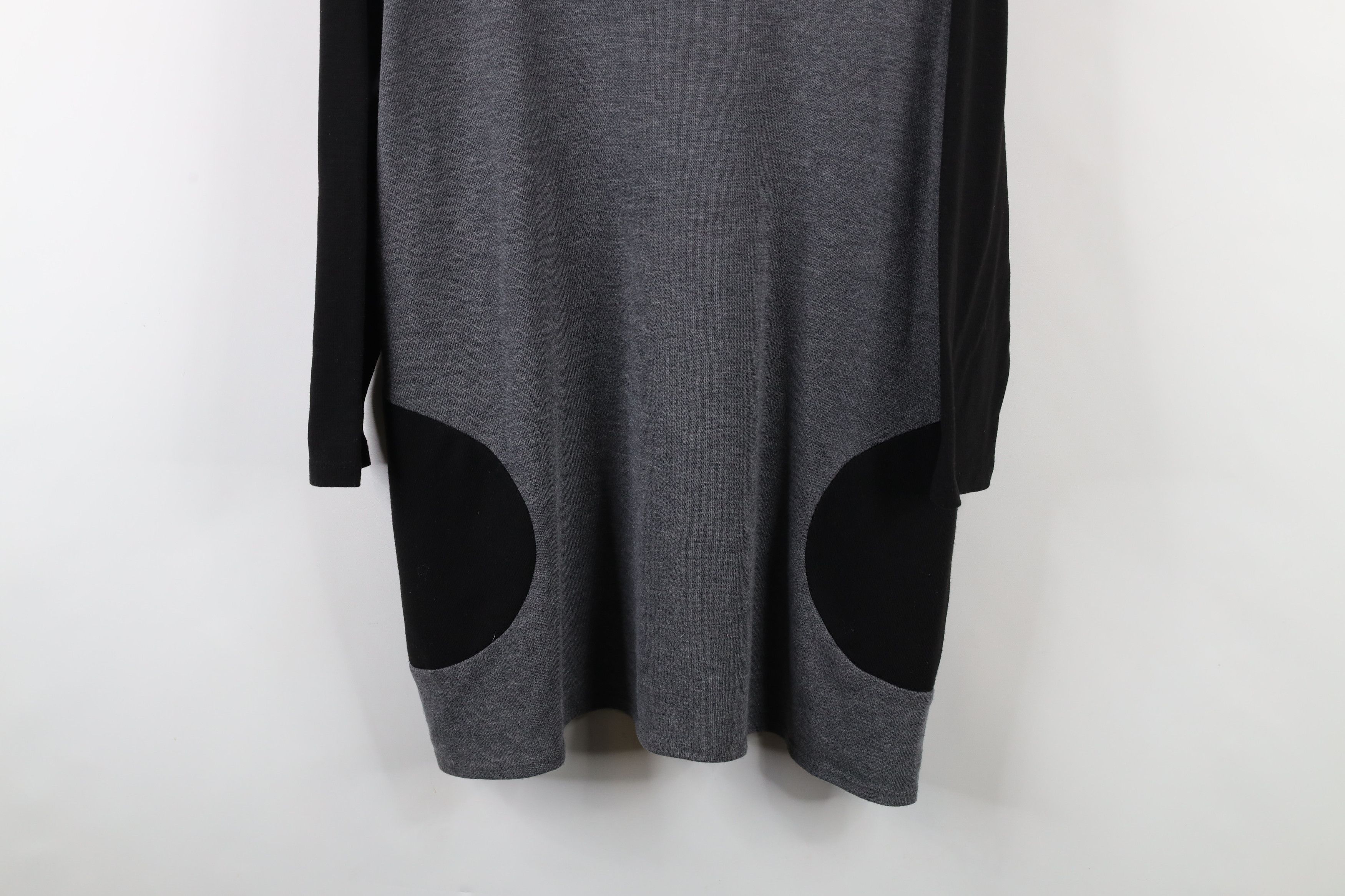 Vintage Slinky Brand Lagenlook Stretch Knit Mock Neck Sweater USA Size L / US 10 / IT 46 - 3 Thumbnail