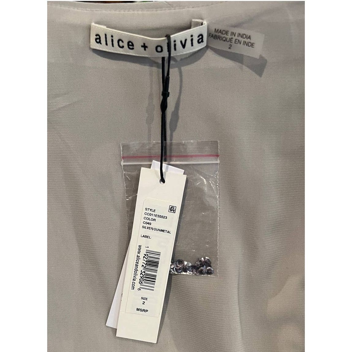 Alice + Olivia NWT ALICE + OLIVIA Anne Sequin Long Sleeve Wrap Dress Size 2 Size XS / US 0-2 / IT 36-38 - 8 Thumbnail