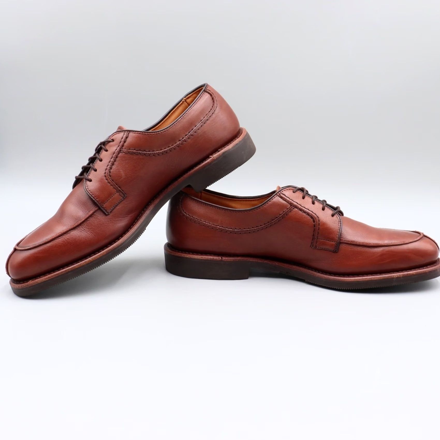Allen‎ Edmonds 11 D 3754 Split Toe Derby Mens Brown Good Leather Dress Shoes Allen Edmonds Stockbridge 3754 Derby Oxford Leather Split  main image 4