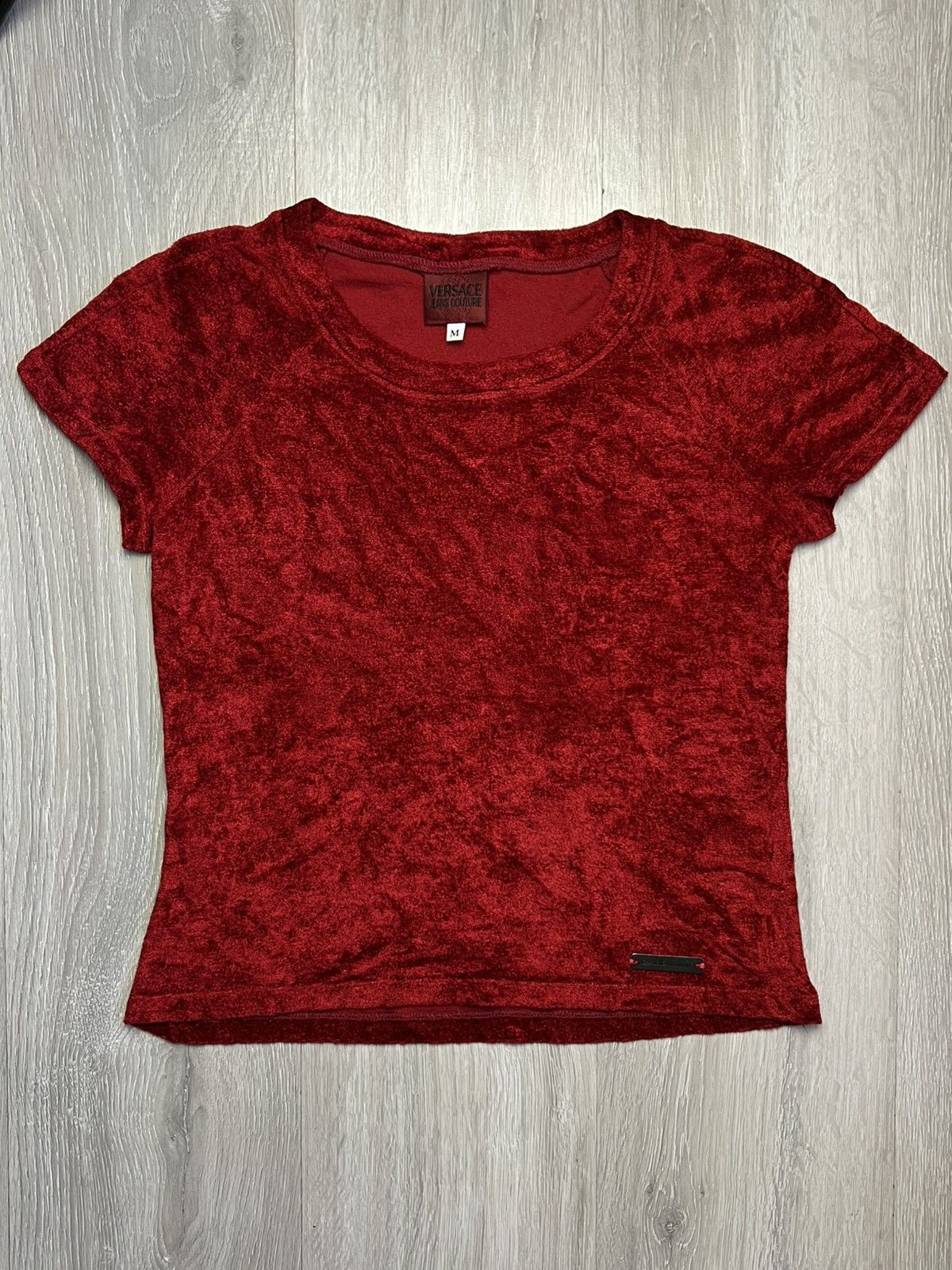 Versace Jeans Couture × Vintage Velour vintage Versace Jeans Couture t shirt Size M / US 6-8 / IT 42-44 - 1 Thumbnail
