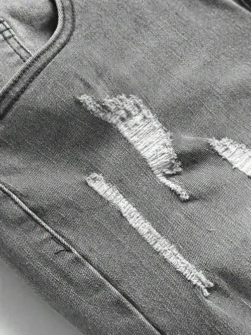 Jean Skinny stacked distressed slim jeans Size US 34 / EU 50 - 3 Thumbnail