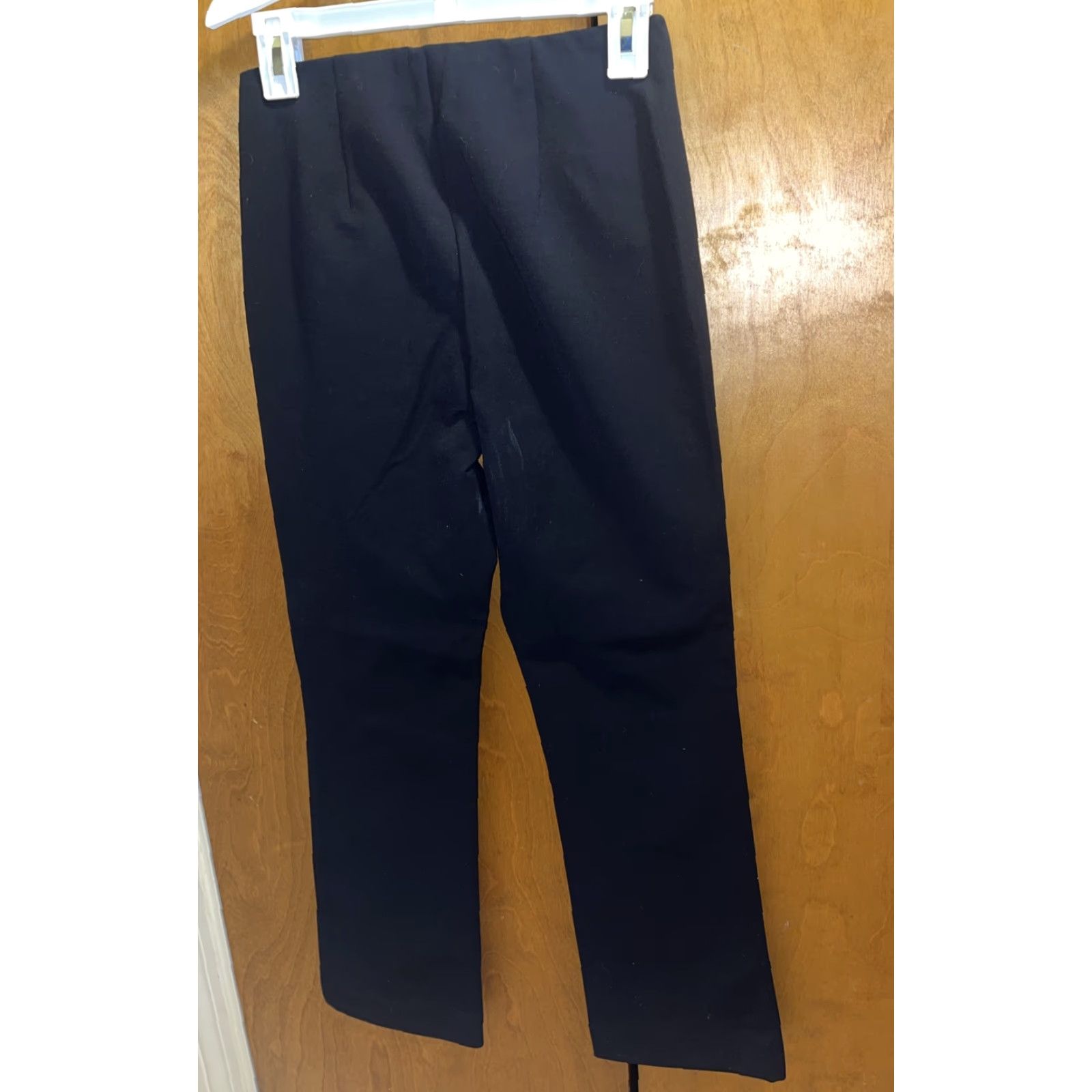 Vince Vince Black Stretch Dress Pants Women Small 26" Inseam Cotton Polyamide Blend Mid Rise Solid Retro Size 28" / US 6 / IT 42 - 5 Thumbnail
