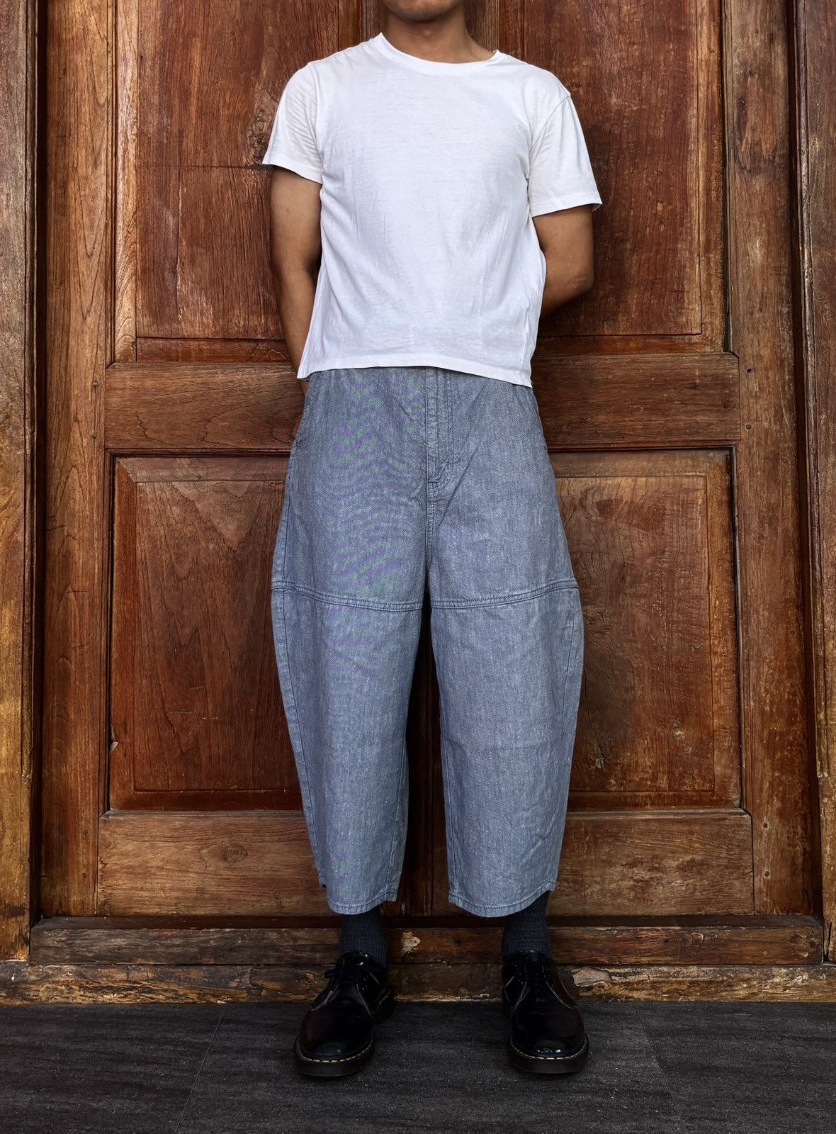 Issey Miyake FREE TAX! Ne Net Cropped Balloon Pants Size US 30 / EU 46 - 1 Thumbnail