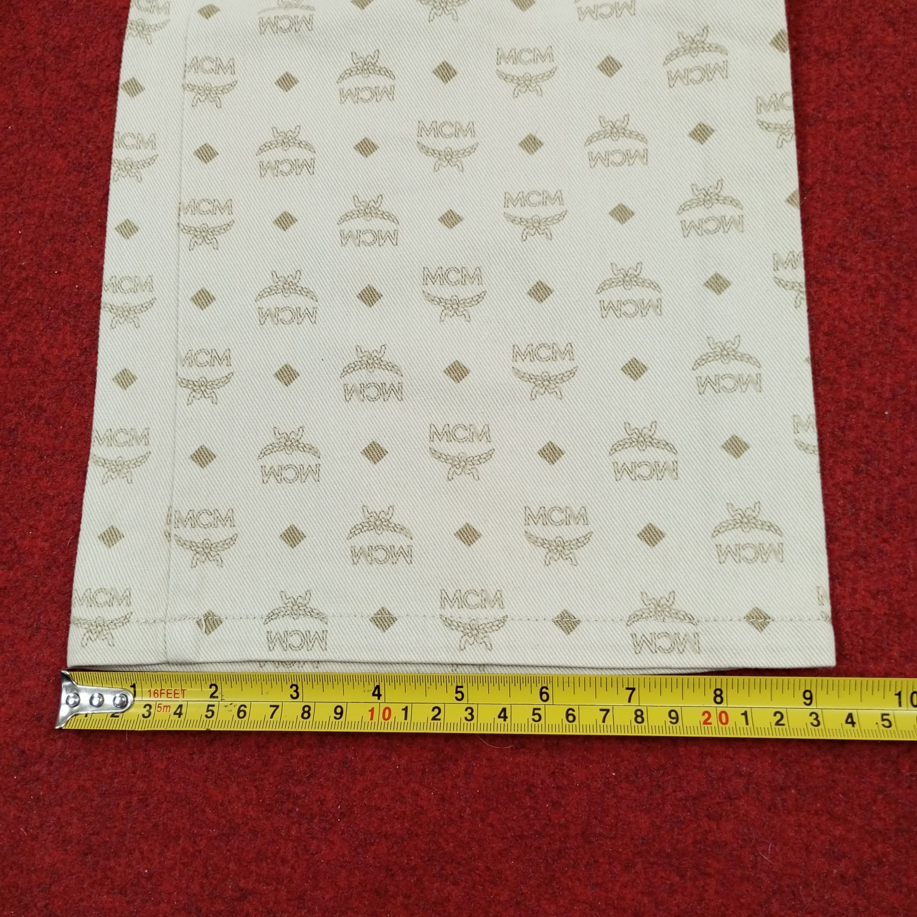 MCM × Vintage MCM Legere Luxury Fashion Brand Monogram Style Pants Size US 29 - 11 Thumbnail