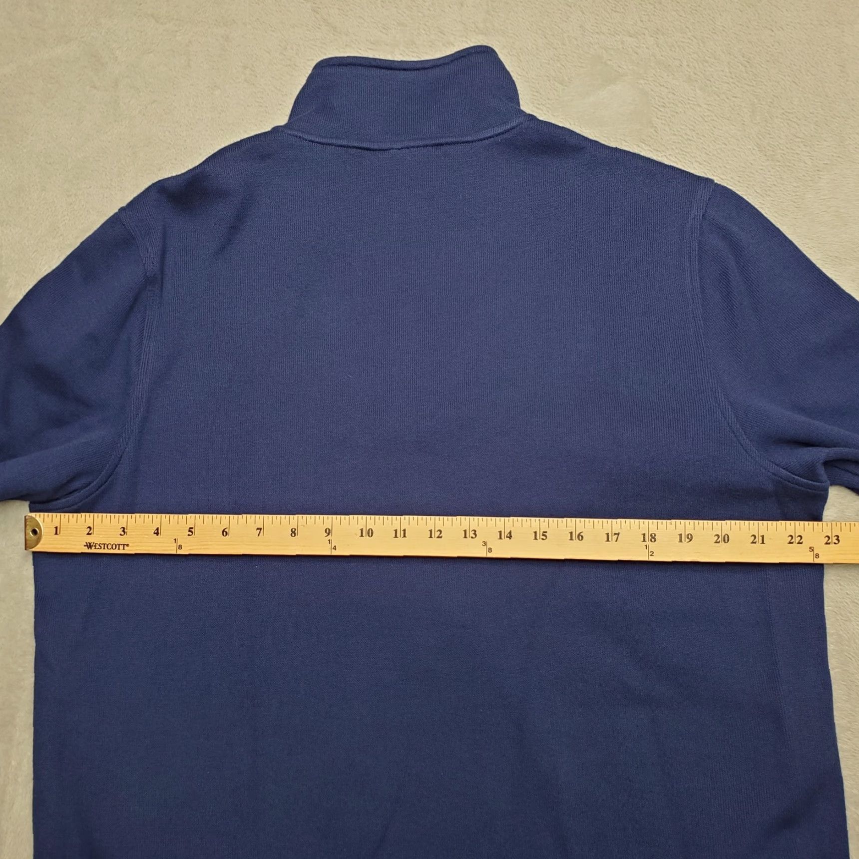 Vintage Le Tigre Sweater Mens L Blue 1/4 Zip Long Sleeve Golf Pullover Ribbed Mock Neck Casual"} Size US L / EU 52-54 / 3 - 5 Thumbnail