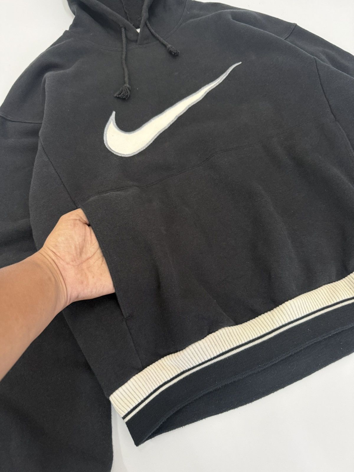 Nike 🔥90's Vintage Nike Swoosh Big Logo Hoodies Size US M / EU 48-50 / 2 - 4 Thumbnail