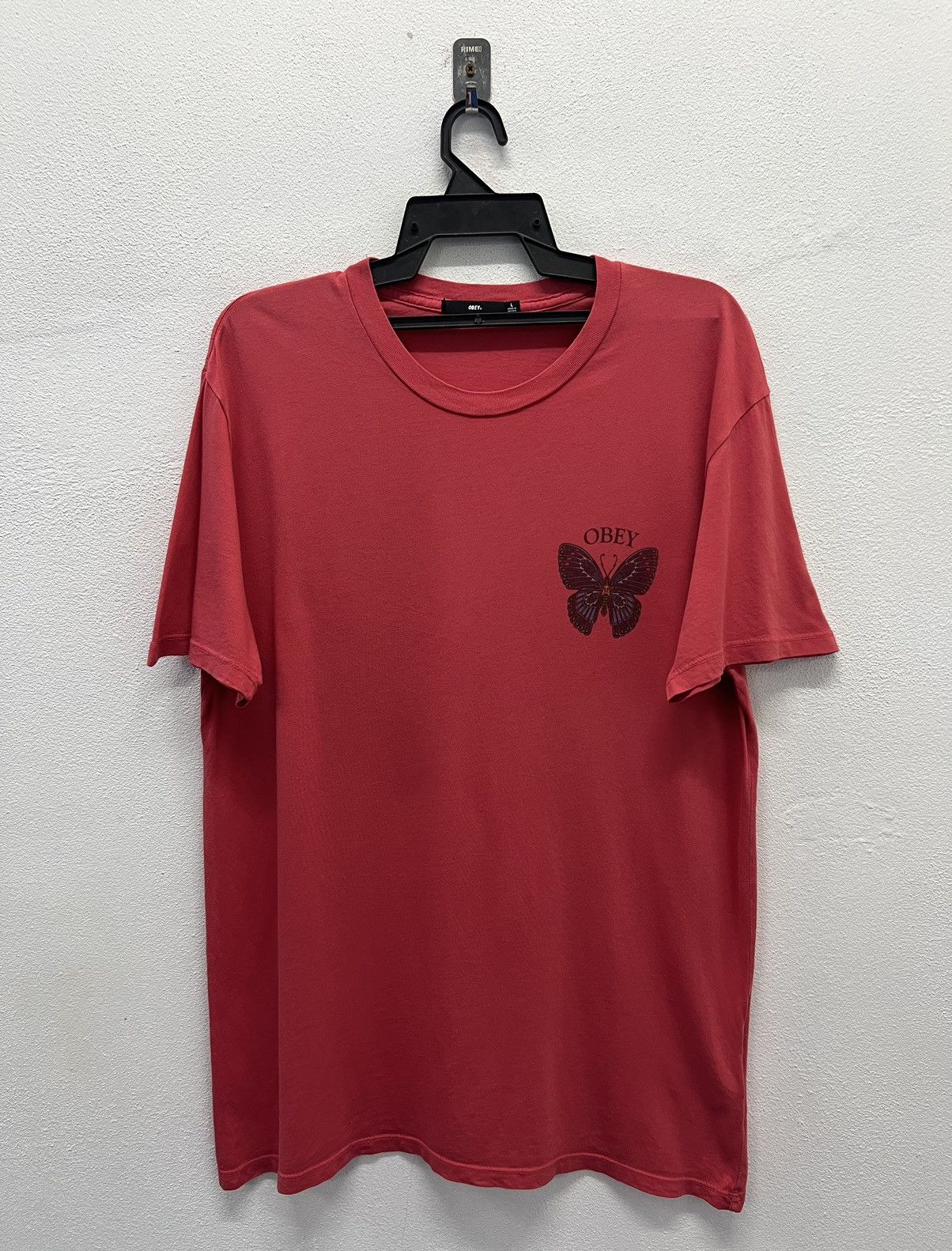 Obey × Vintage VINTAGE OBEY BIG LOGO BUTTERFLY SHIRT Size US L / EU 52-54 / 3 - 2 Thumbnail