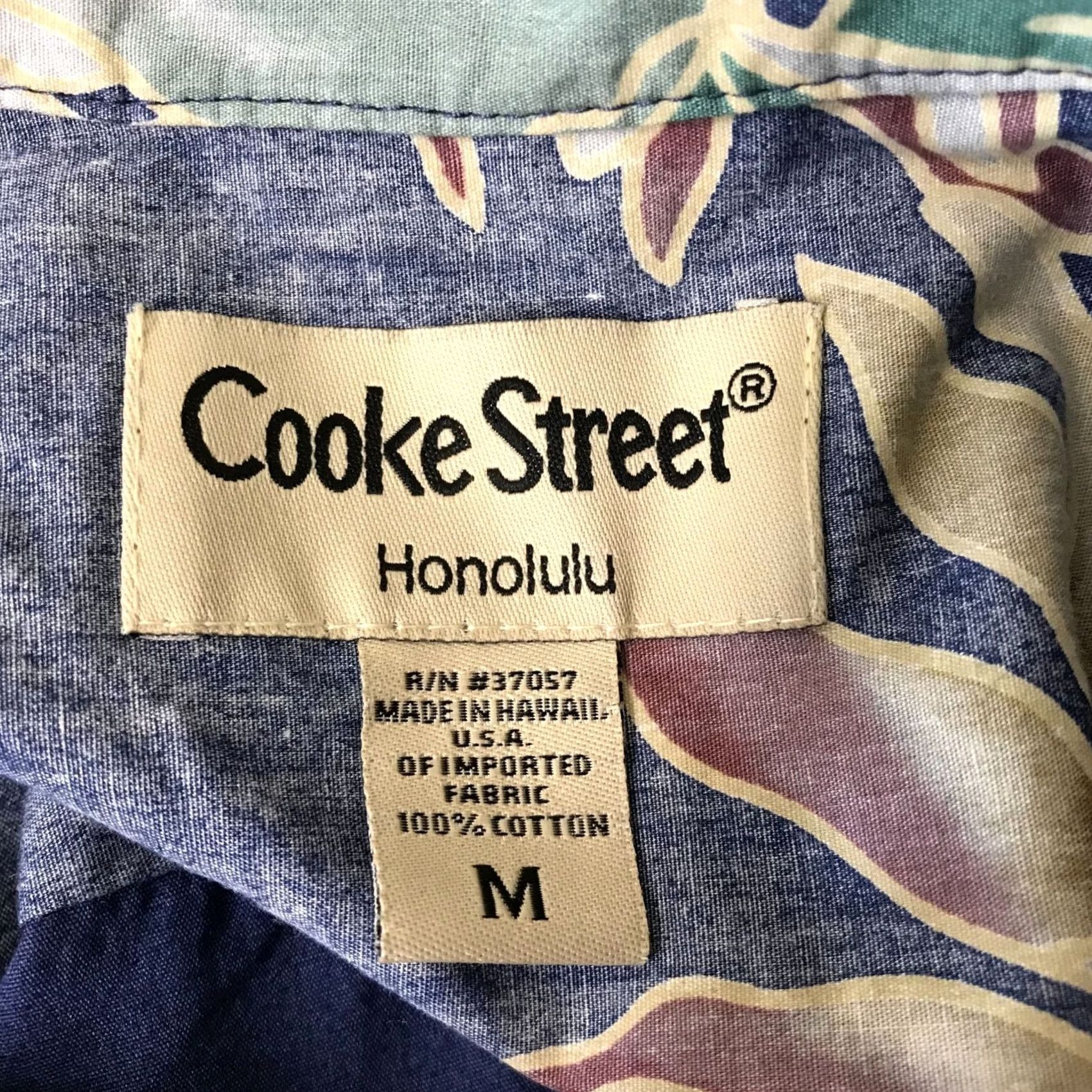 Vintage Mens Medium Blue Floral Short Sleeve Button Up Hawaiian Shirt COOKE STREET Size US M / EU 48-50 / 2 - 5 Thumbnail