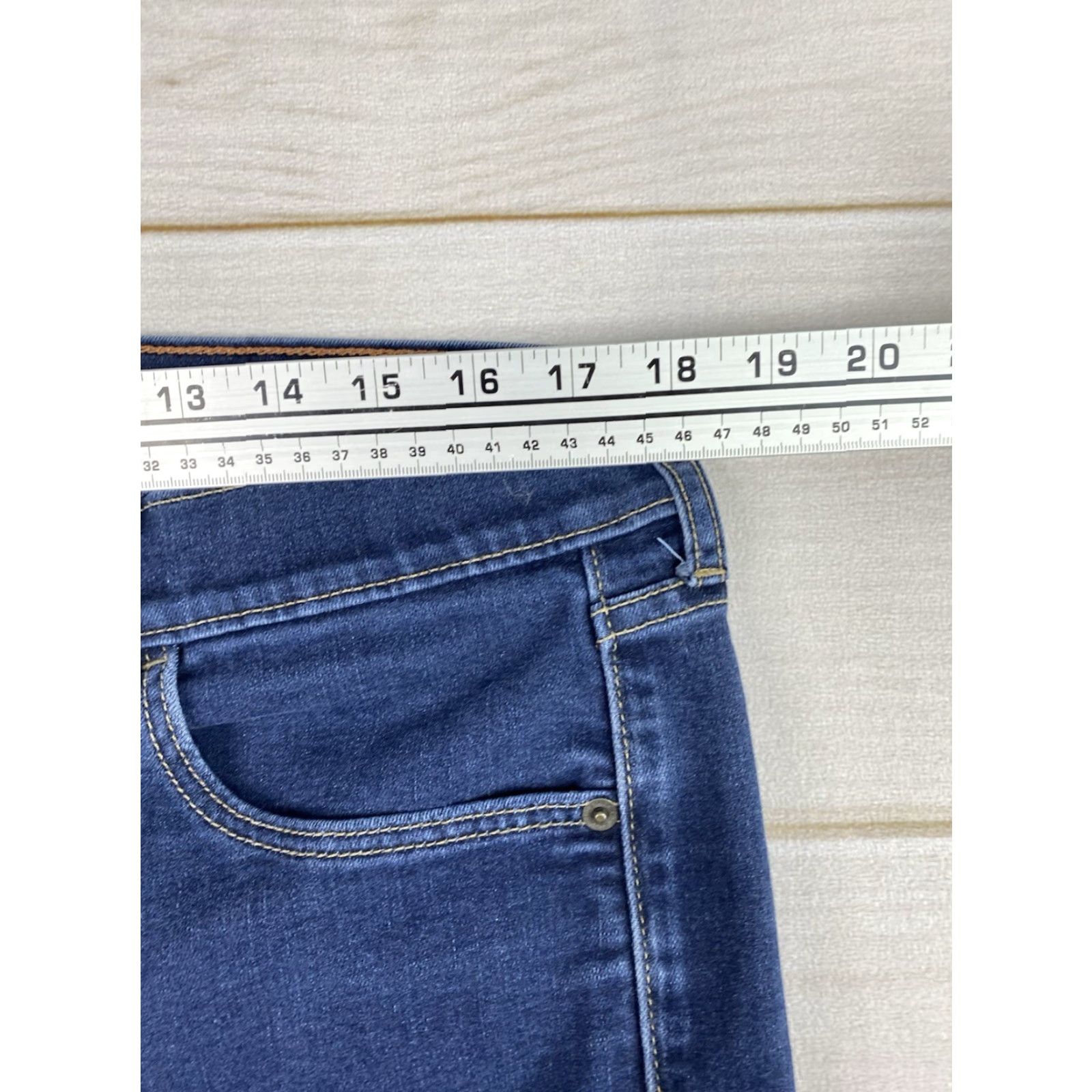 Eddie Bauer Eddie Bauer Jeans Womens 16 5-Pocket Skinny Mid Rise Denim Cotton Blend Spandex Stretch Blue XS-XL? Size 34" / US 12 / IT 48 - 7 Thumbnail