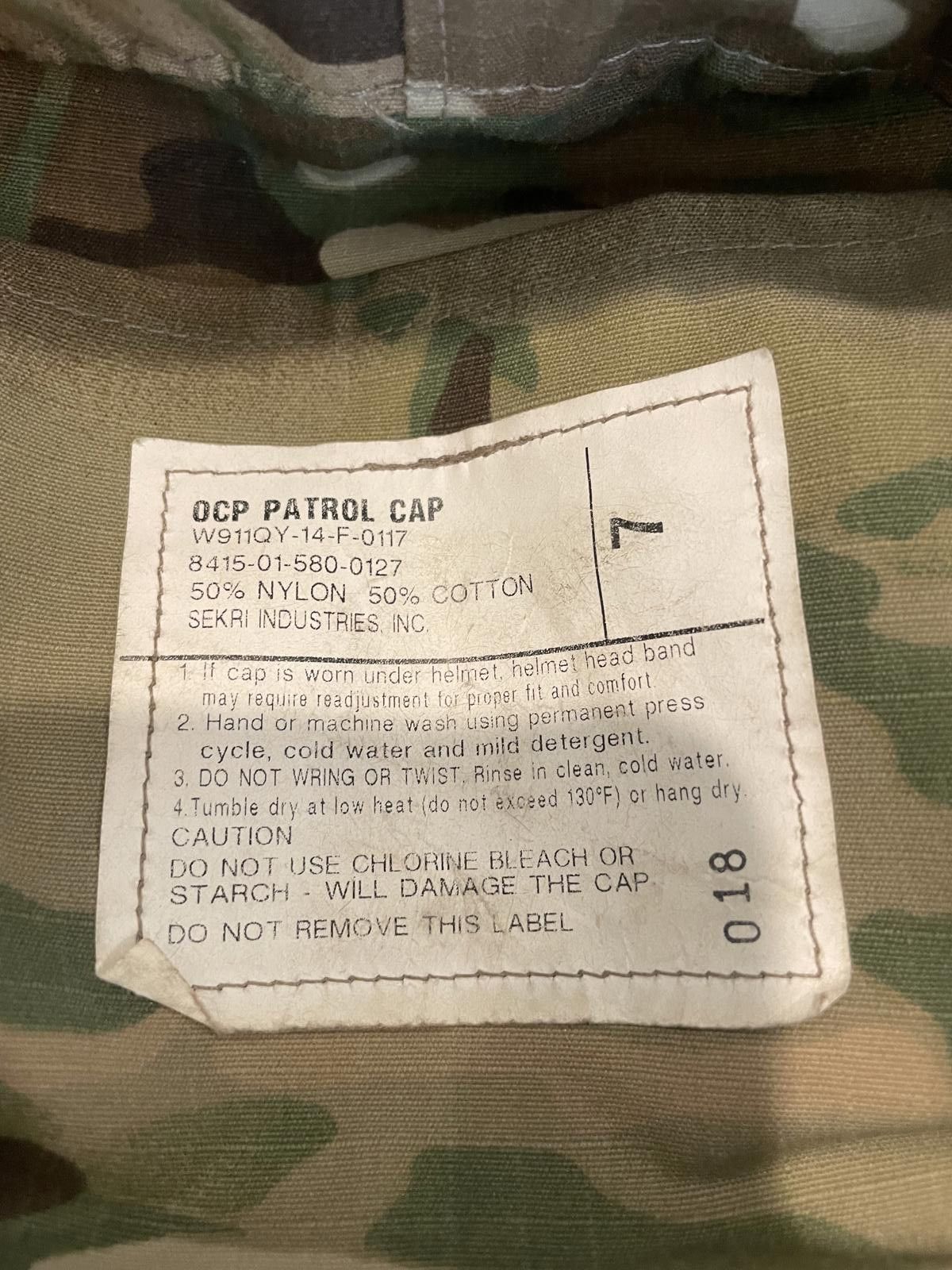Designer OCP Patrol Cap - Multicam Tactical Hat Size ONE SIZE - 2 Thumbnail