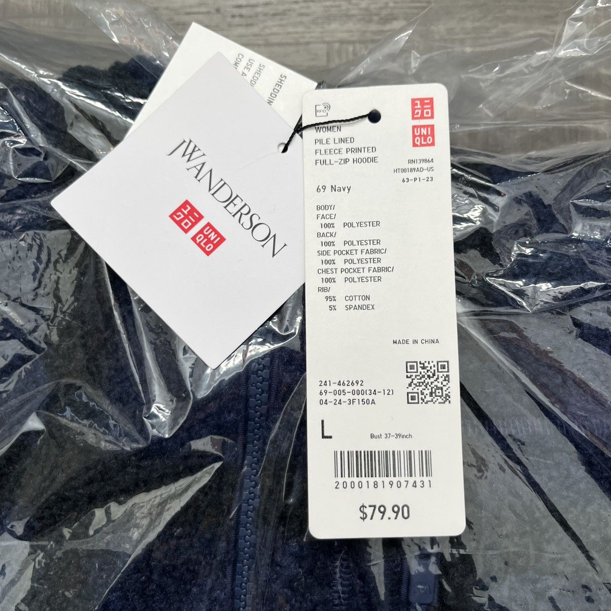 JW Anderson × Uniqlo Uniqlo JW Anderson Fleece Jacket Navy Size US L / EU 52-54 / 3 - 7 Thumbnail