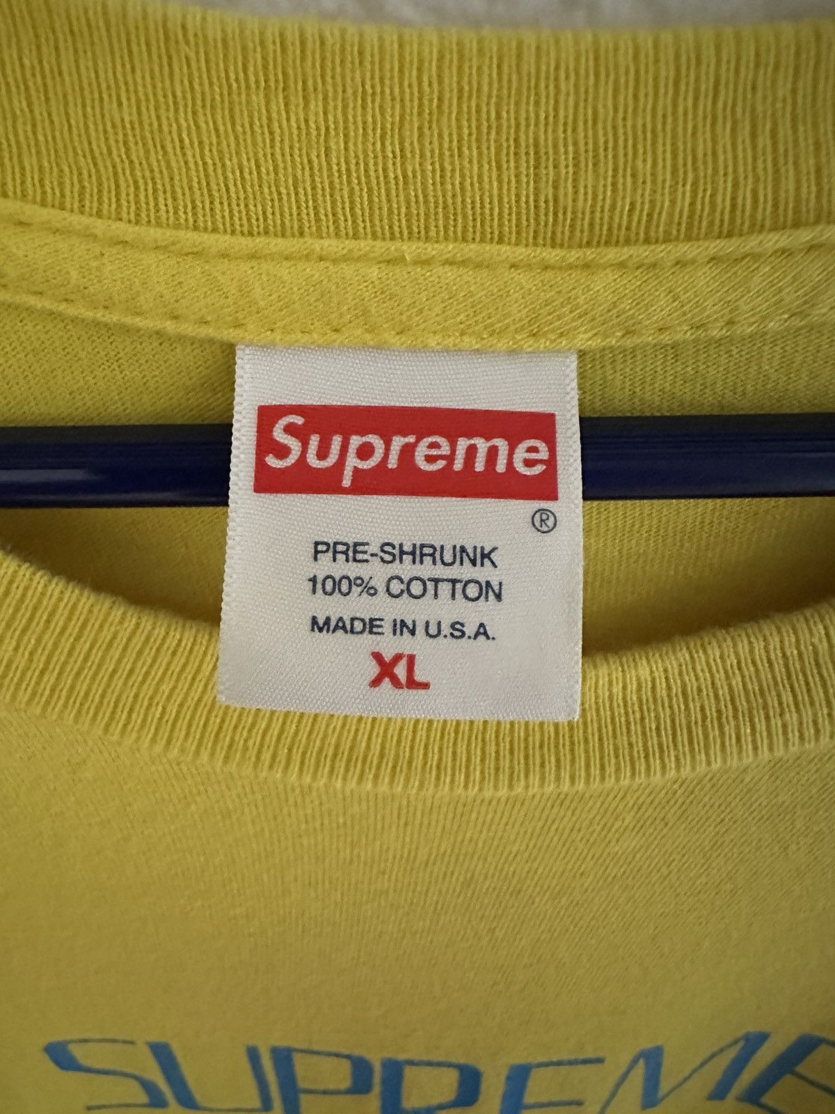 Supreme Supreme Anno Domini T-Shirt Yellow XL Size US XL / EU 56 / 4 - 3 Thumbnail