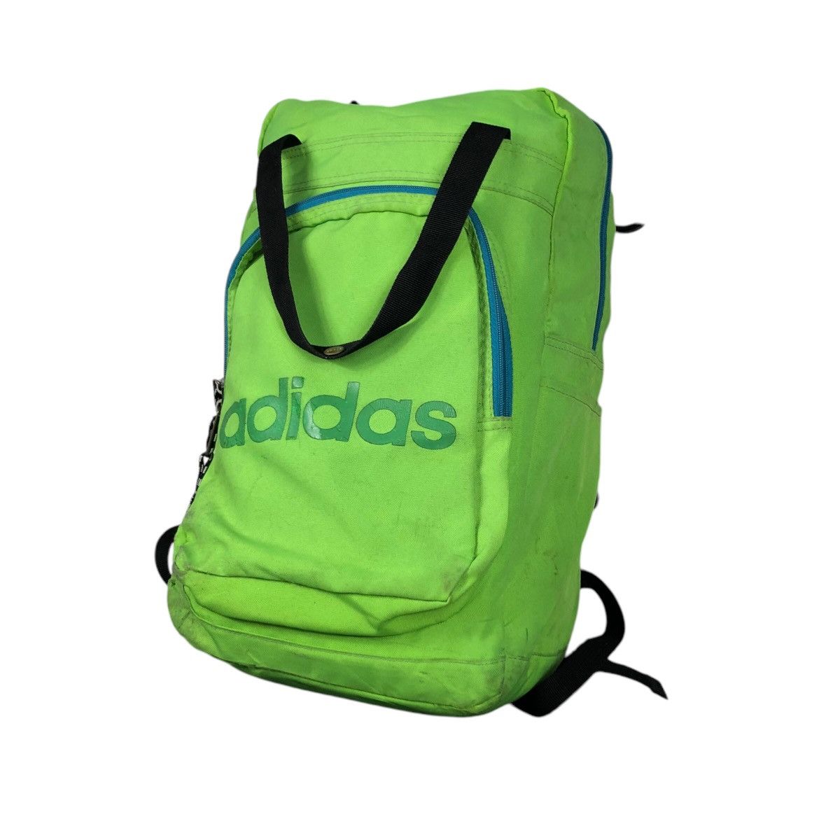 Adidas 📌Vintage Bag Pack Adidas Cordura Fabric Big Logo Size ONE SIZE - 3 Thumbnail