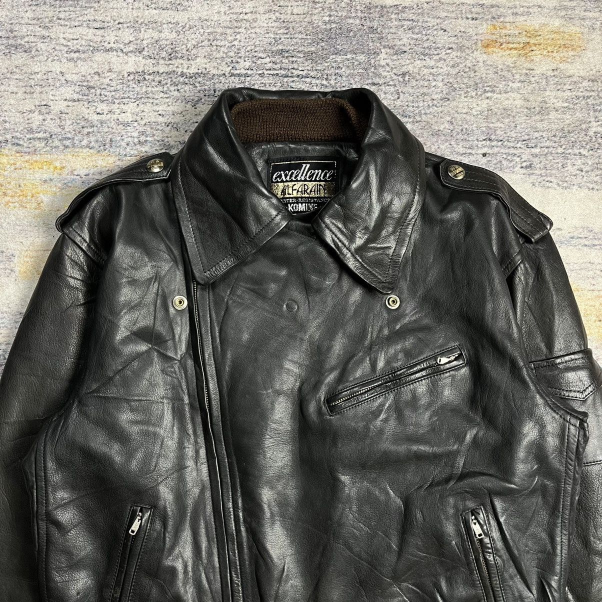 Isamu Katayama Backlash × Japanese Brand × Kadoya Vintage Komine double rider leather jacket Size US L / EU 52-54 / 3 - 4 Thumbnail