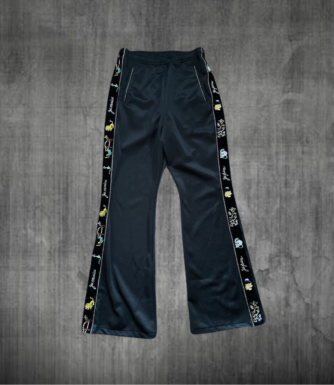 Rare Kapital skajan velour line flared jersey