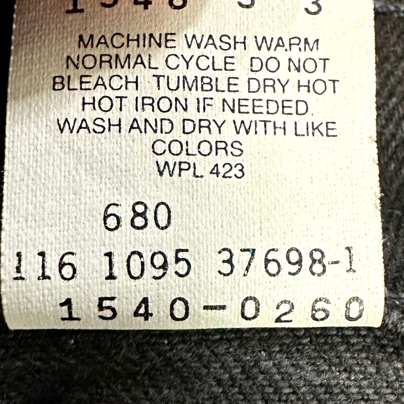 Levi's VINTAGE Levi's 540 Jeans Tapered Leg Mens 46X30 Black Y2K Loose Fit Orange Tab Jeans Men 46X30 Dark Wash 100% Cotton Denim Pockets Zipper Button" Size US 30 / EU 46 - 4 Thumbnail