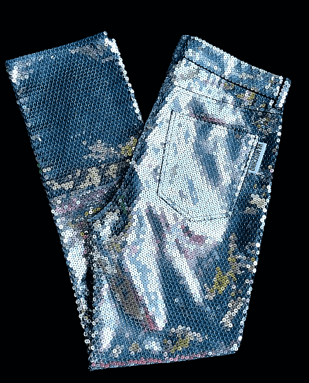 Moschino Silver sequin pants Size US 32 / EU 48 - 9 Thumbnail