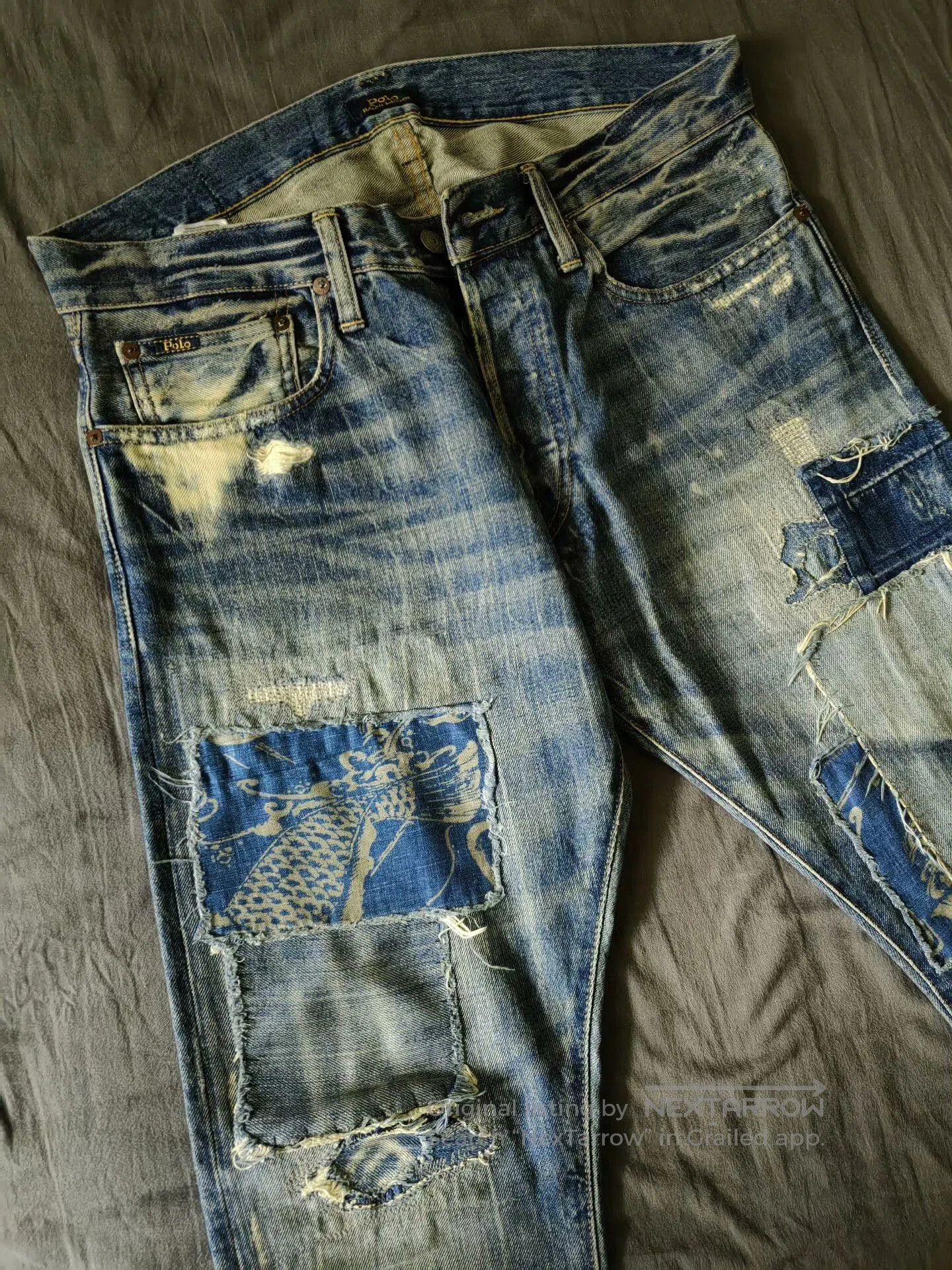 RRL Ralph Lauren RRL Slim Vintage Patch Jeans. Size US 32 / EU 48 - 2 Thumbnail