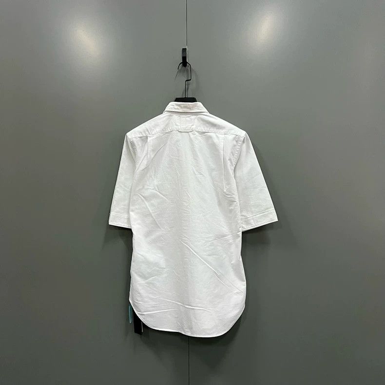 Thom Browne Thom browne White short-sleeved shirt 2503-Nextarrow Size US M / EU 48-50 / 2 - 2 Thumbnail
