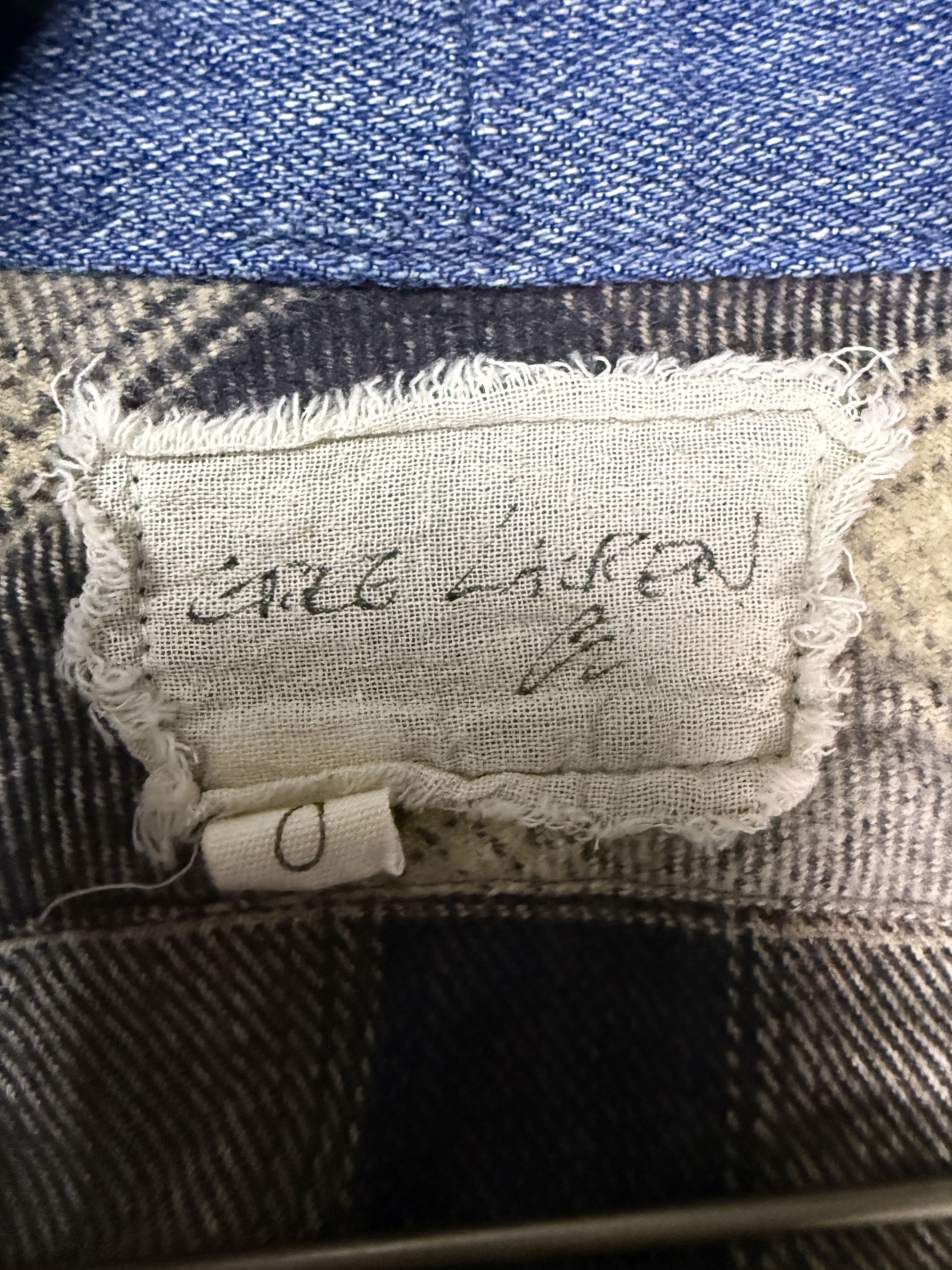 Greg Lauren $1k Greg Lauren Beige Plaid GL1 Kimono Jacket Size US XS / EU 42 / 0 - 8 Thumbnail
