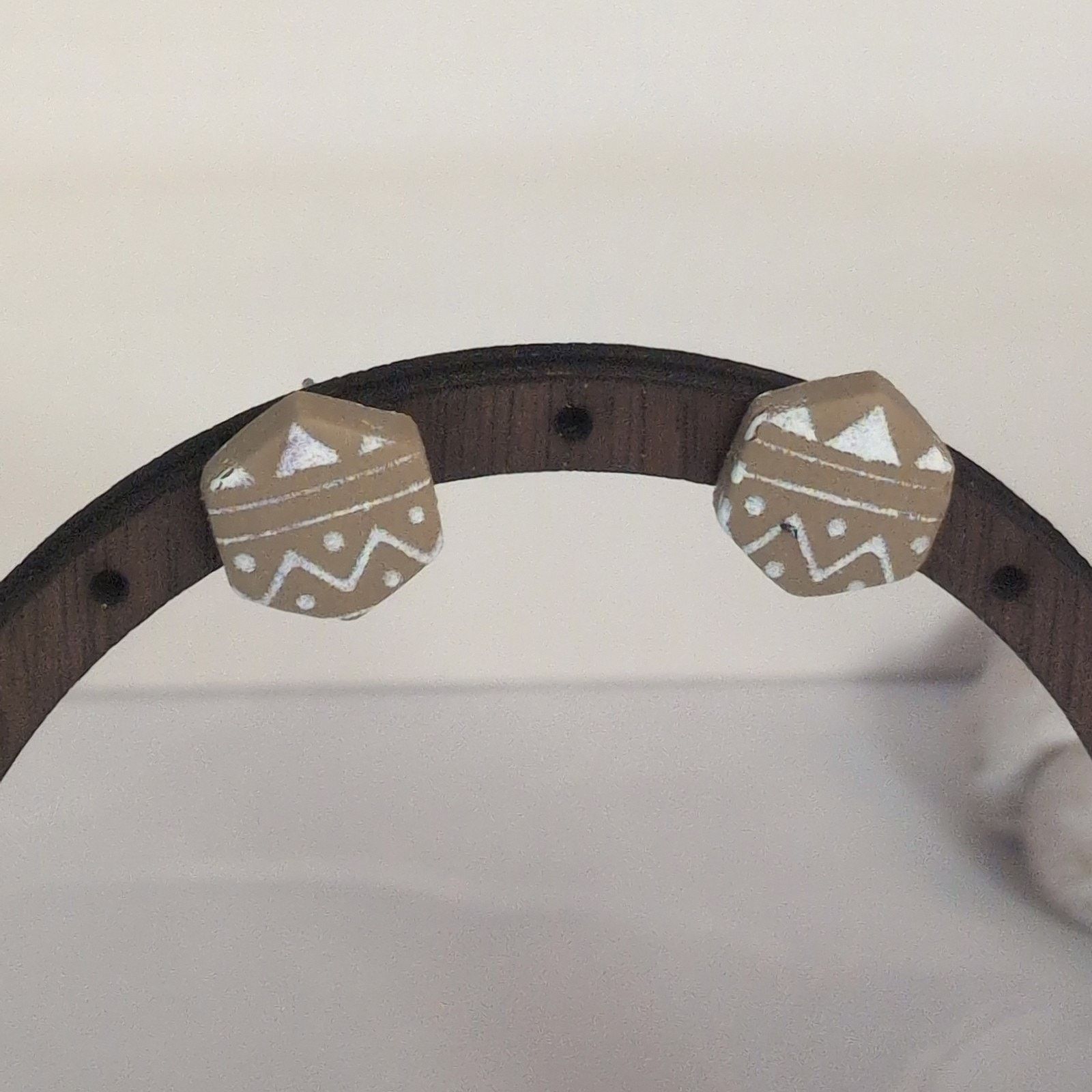 Other Clayful With Mack Tan & White Octagon Boho-Inspired Earrings Size ONE SIZE - 3 Thumbnail