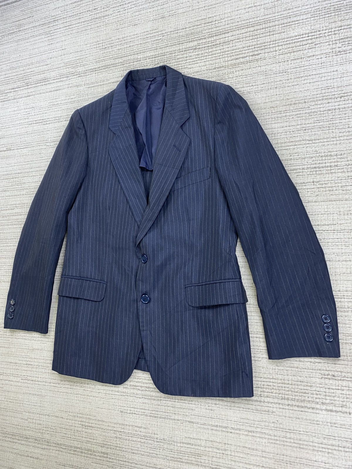Christian Dior Monsieur × Japanese Brand Vintage Christian Dior Monsieur Striped Blazer Coat Jacket Size US M / EU 48-50 / 2 - 4 Thumbnail
