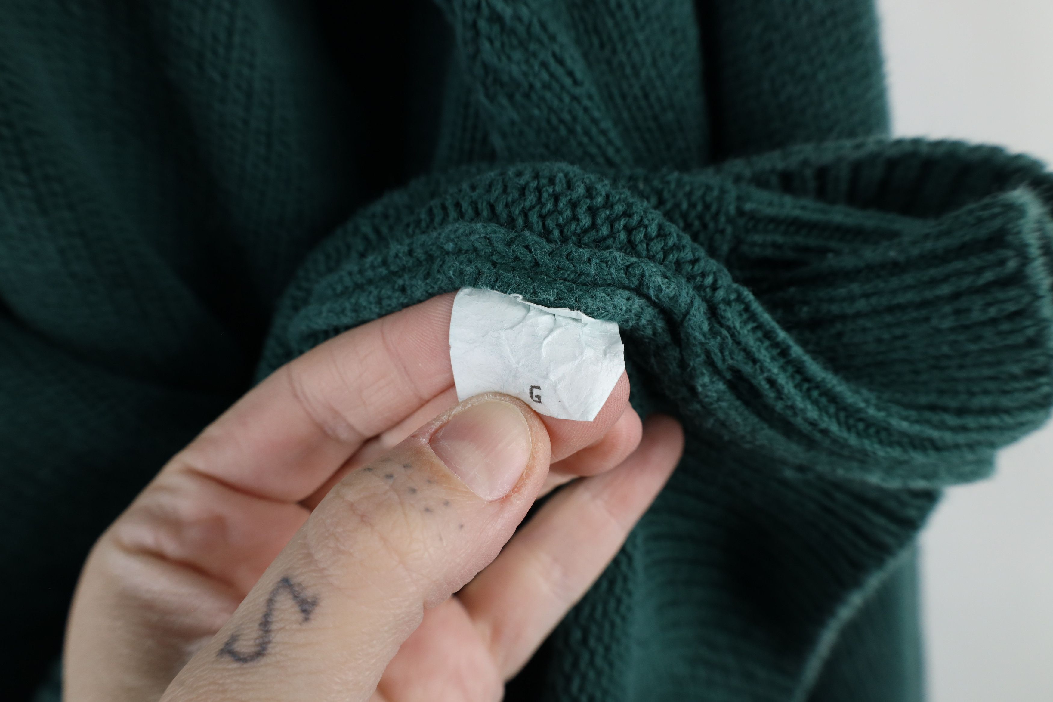 Lands' End × Vintage Vintage 90s Lands End Cotton Knit V-Neck Sweater Green USA Size US XXL / EU 58 / 5 - 8 Thumbnail