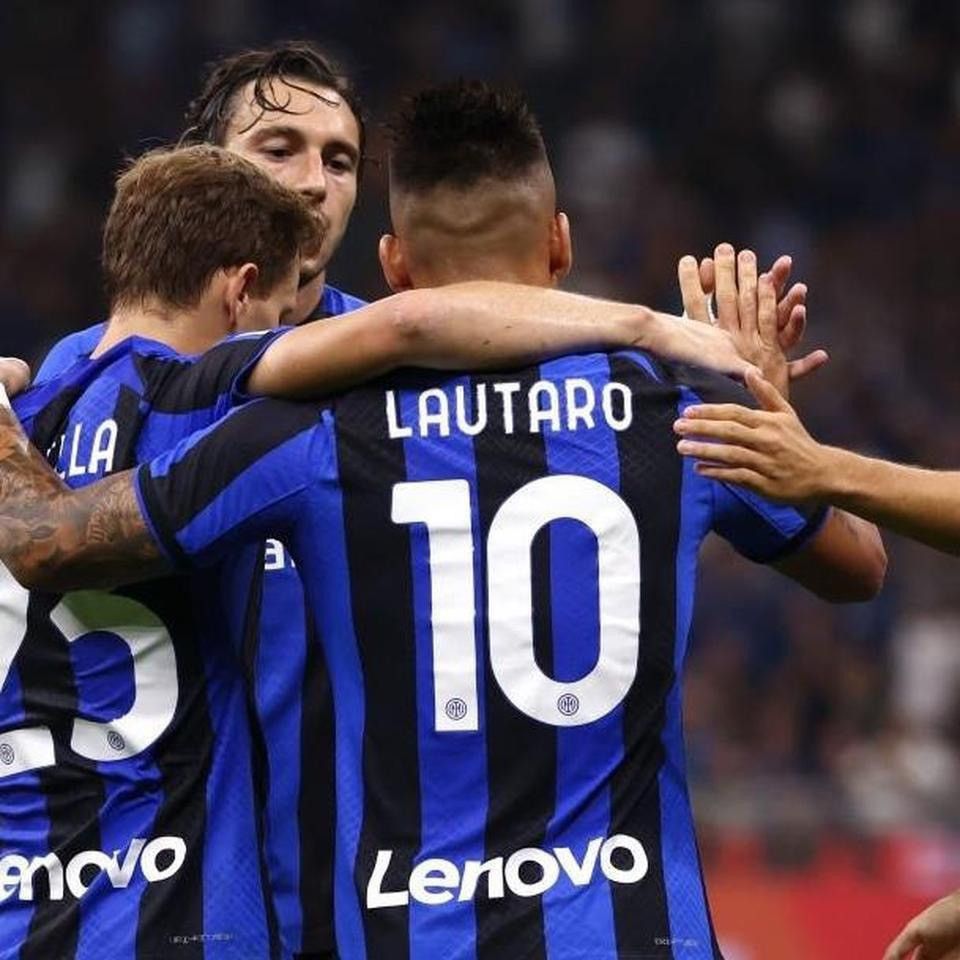 Nike Inter Milan Lautaro Martinez 2022 23 home UCL Jersey Size US L / EU 52-54 / 3 - 7 Thumbnail