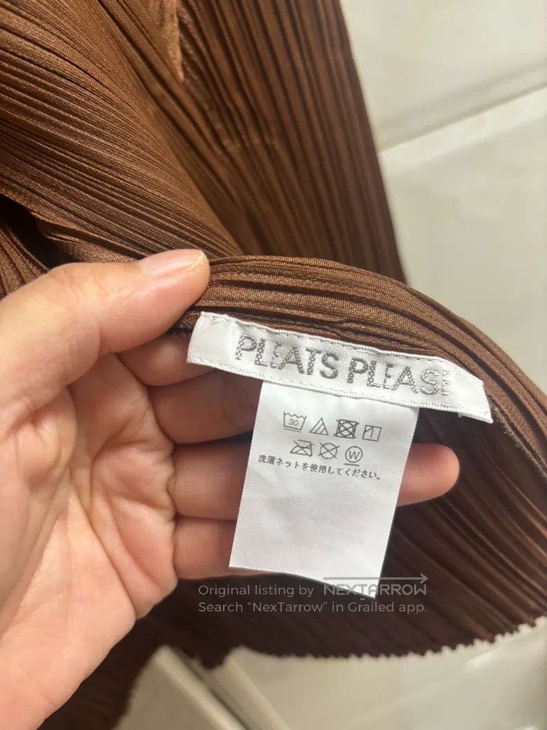 Issey Miyake Issey Miyake Brown Short Cardigan Size L / US 10 / IT 46 - 4 Thumbnail