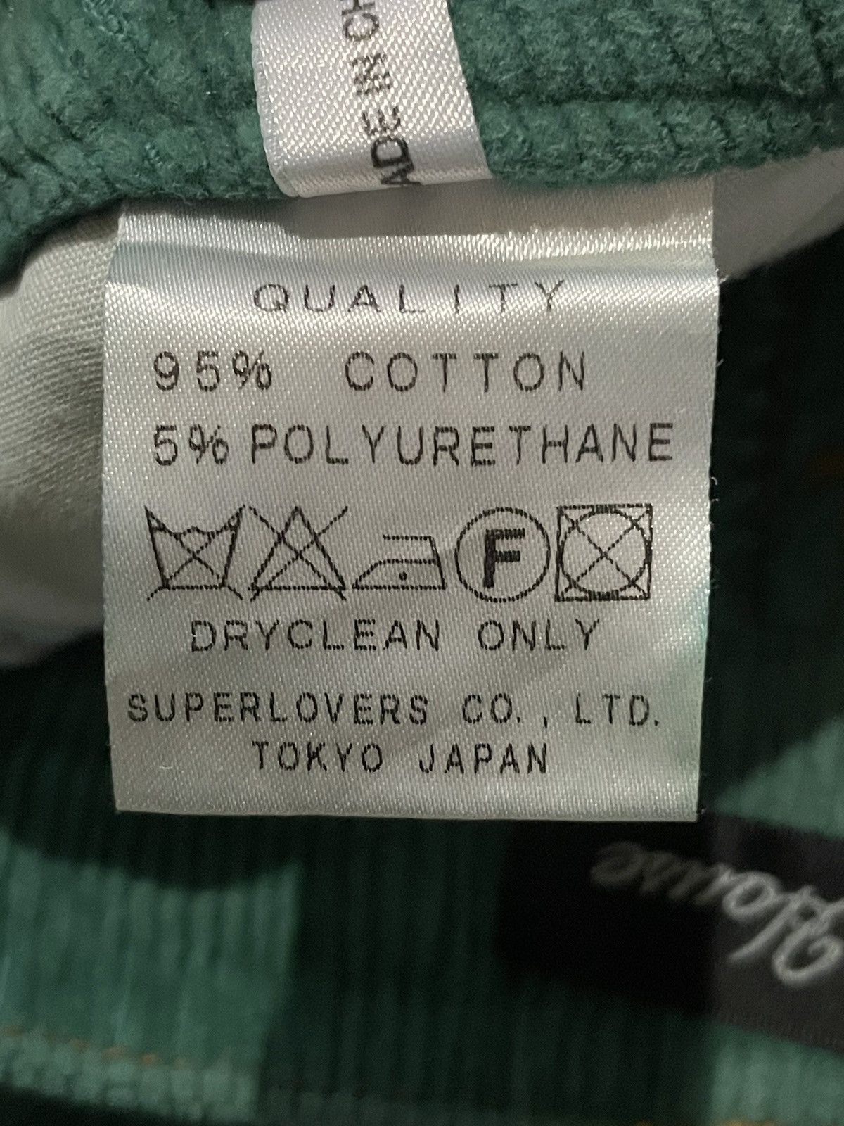 Super Lovers Lovers House by Super Lovers Green Corduroy Skirt Size 31" - 4 Thumbnail