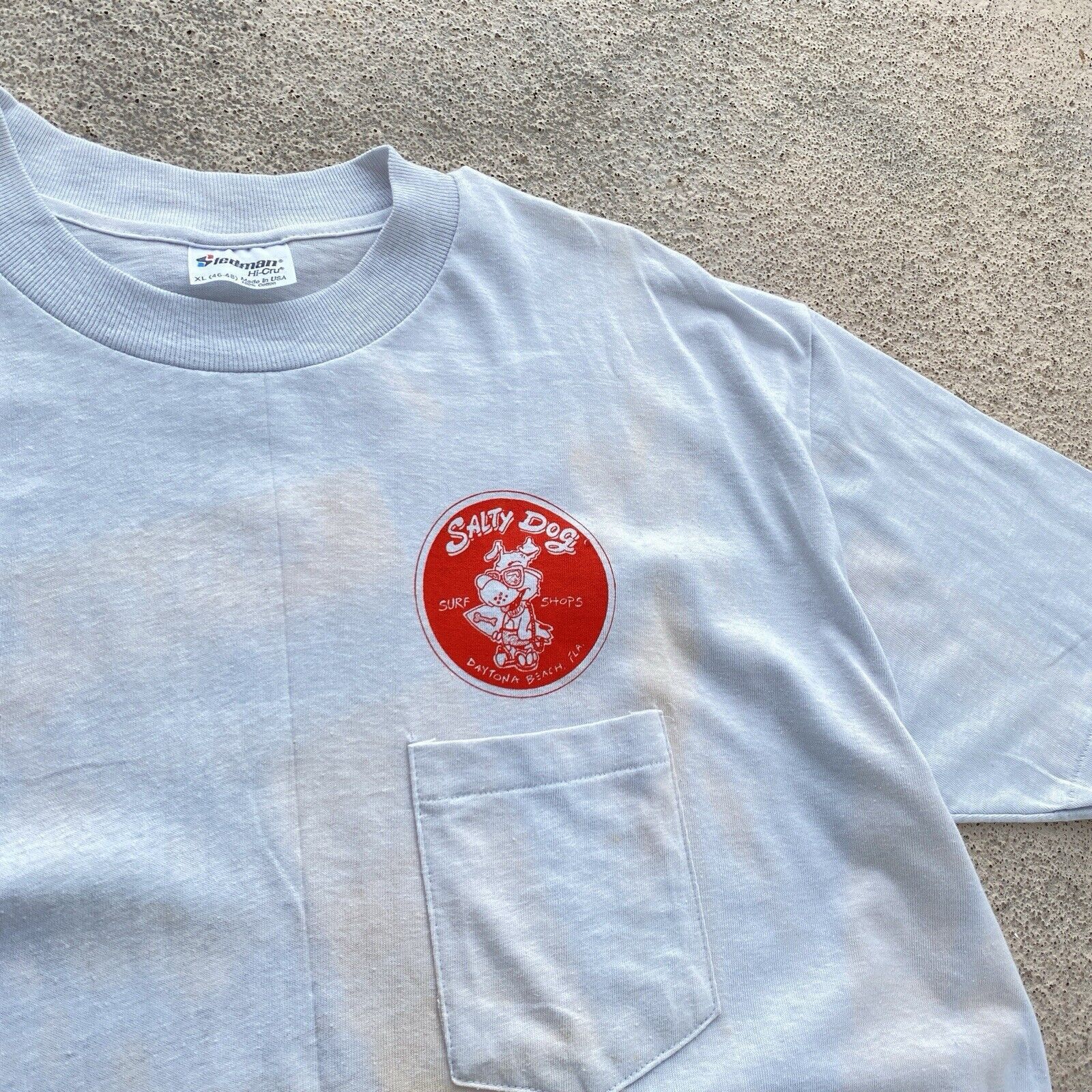 Vintage Vintage 1983 Salty Dog t shirt Daytona Beach Surf Shop MAMBO Size US XL / EU 56 / 4 - 5 Thumbnail