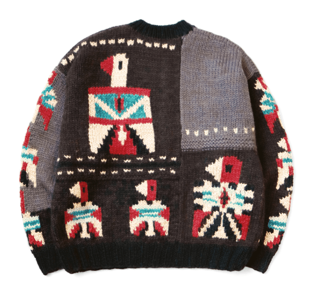 Kapital Hand Knit Santo Domingo Couchin Crew Sweater Size US L / EU 52-54 / 3 - 4 Thumbnail