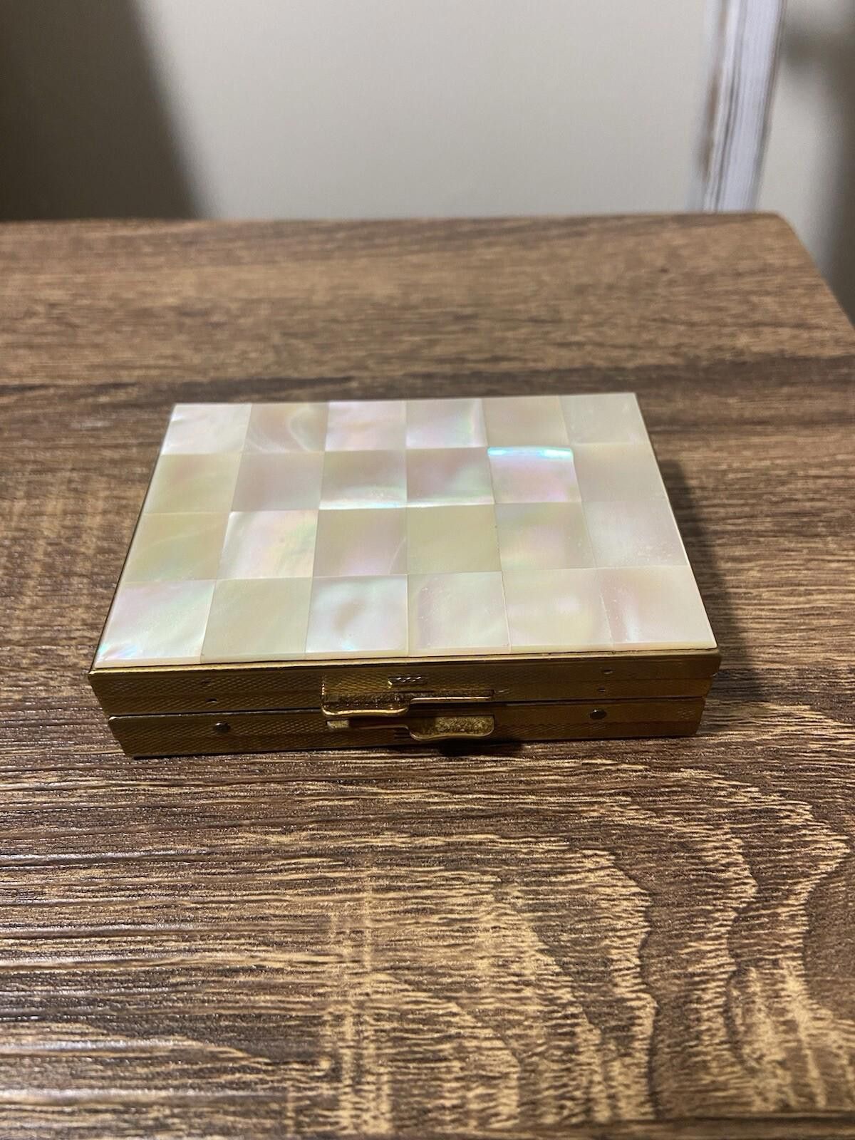 Takeo Kikuchi Kigu mother of pearl brass cigarette case compact w mirror Size ONE SIZE - 1 Thumbnail