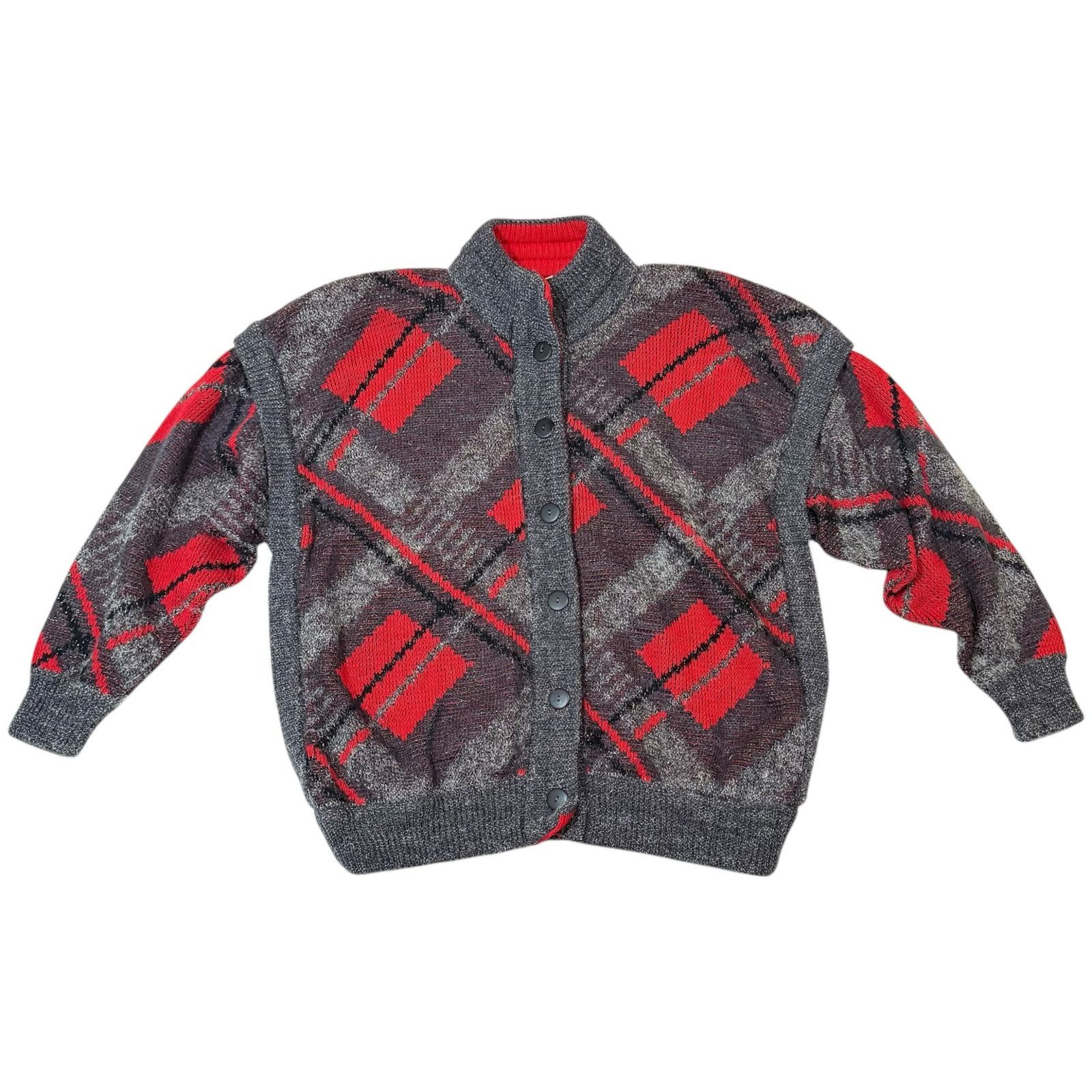 Bode Bode Cardigan Sweater West Germany Geometric Knit Multicolor Size US XXL / EU 58 / 5 - 1 Thumbnail