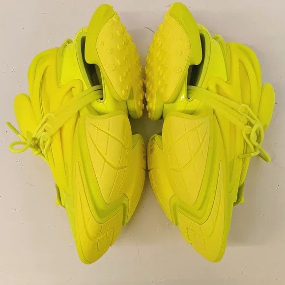 Balmain Balmain Unicorn Low-Top Neon Chunky Sneakers - EU44/US11 Size US 11 / EU 44 - 6 Thumbnail