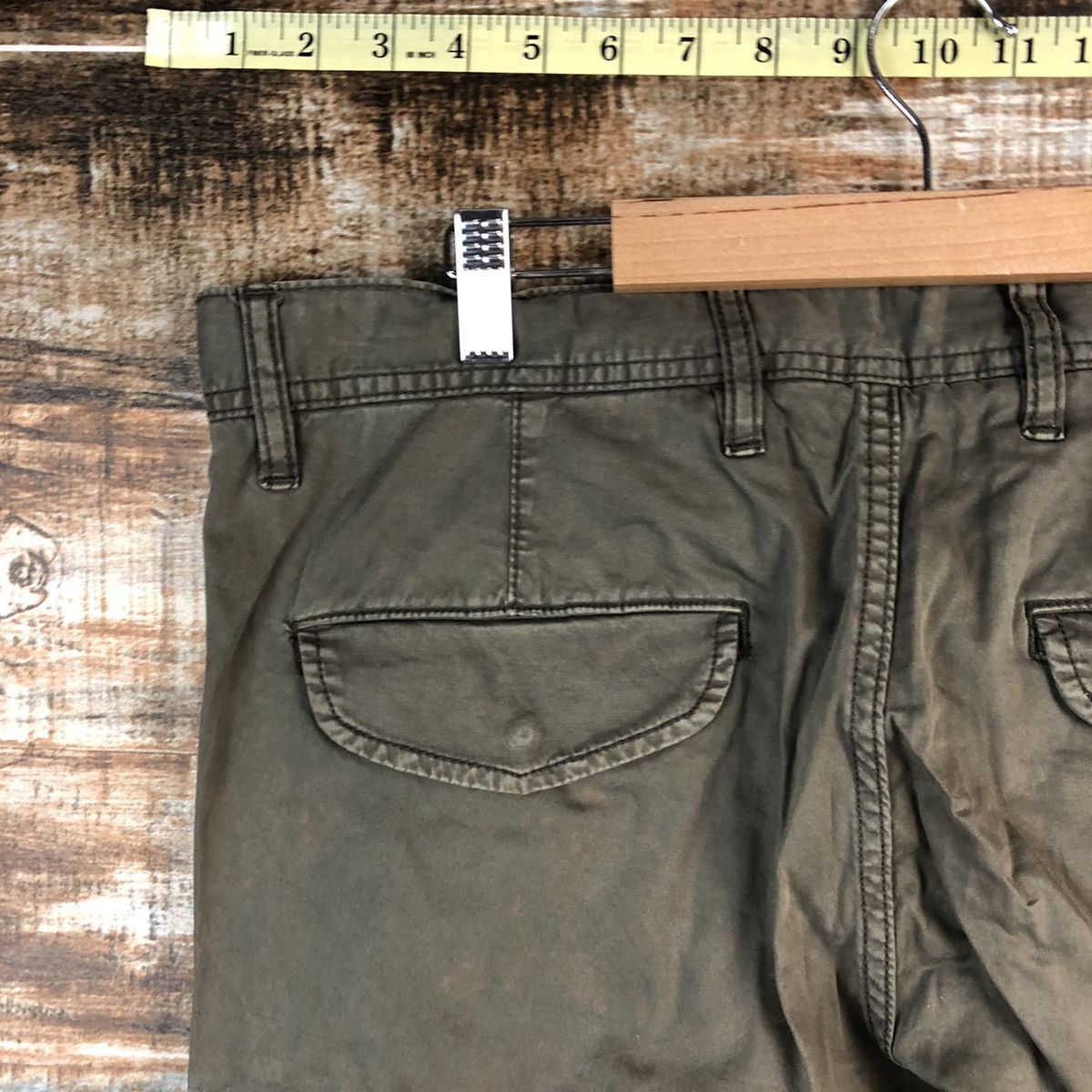 Japanese Brand Uniqlo Green japan utility Cargo Multipocket Pants #A2425 Size US 35 - 18 Thumbnail