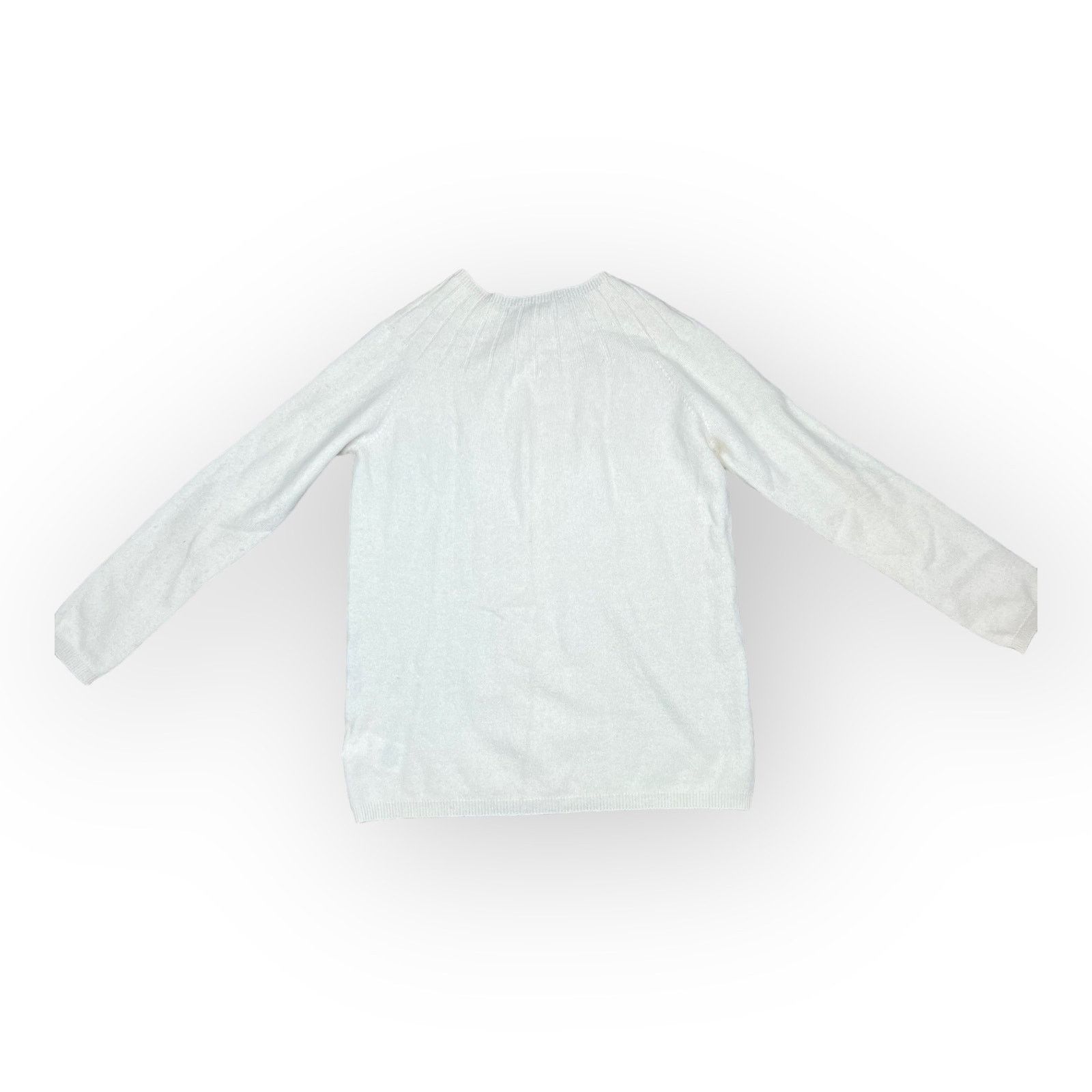 Brooks Brothers Brooks Brothers Women 100% Cashmere Sweater White Cream Size S / US 4 / IT 40 - 6 Thumbnail