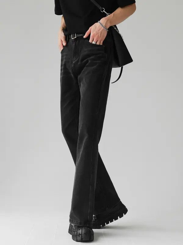 Japanese Brand Shii American retro loose cleanfit flared jeans for men Size US 32 / EU 48 - 4 Thumbnail