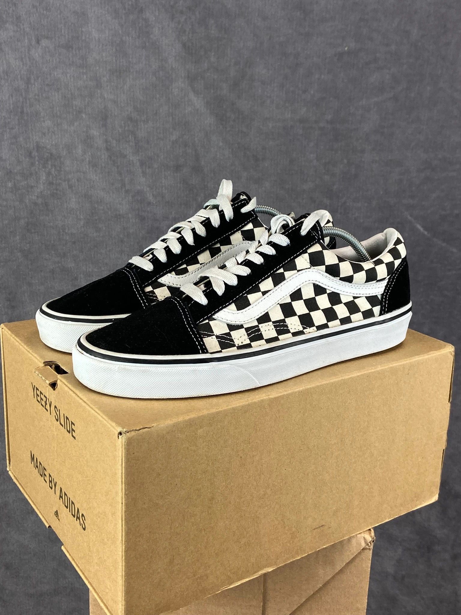 Vans Vans Old Skool Black White Checkerboard Sneakers 42 Size US 9 / EU 42 - 1 Thumbnail