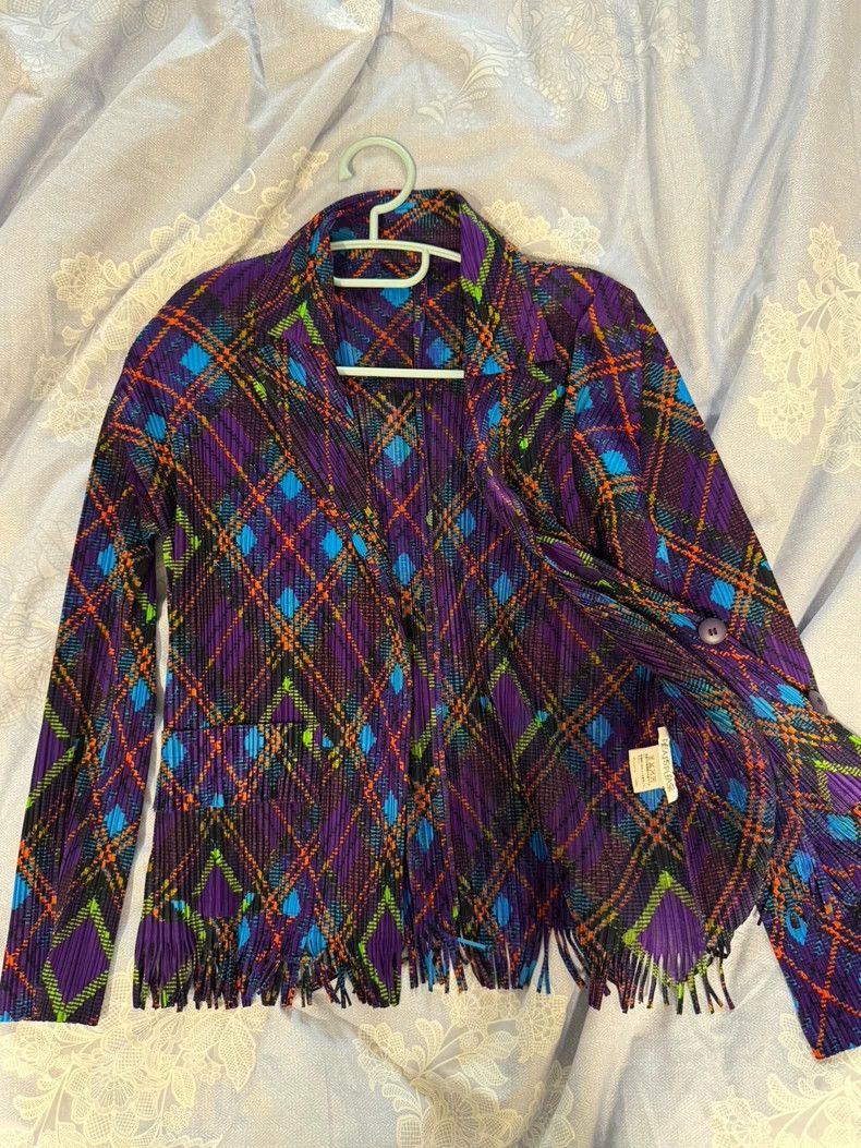Issey Miyake Issey Miyake Iridescence pleated cardigan Size XL / US 12-14 / IT 48-50 - 2 Thumbnail