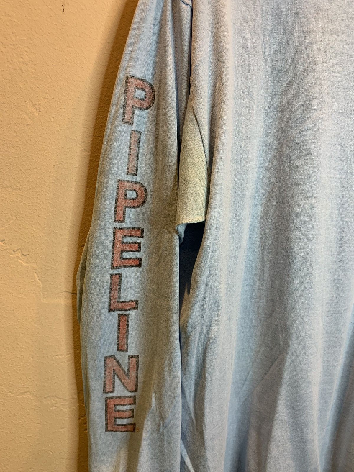 Vintage *RARE* Vintage 70s Pipeline Surf Forecast Typhoon LS T-Shirt Size US L / EU 52-54 / 3 - 4 Thumbnail