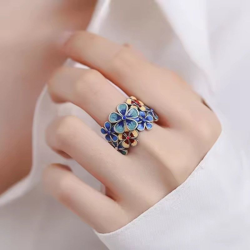 Jewelry Multicolor Adjustable Ring Size ONE SIZE - 2 Thumbnail