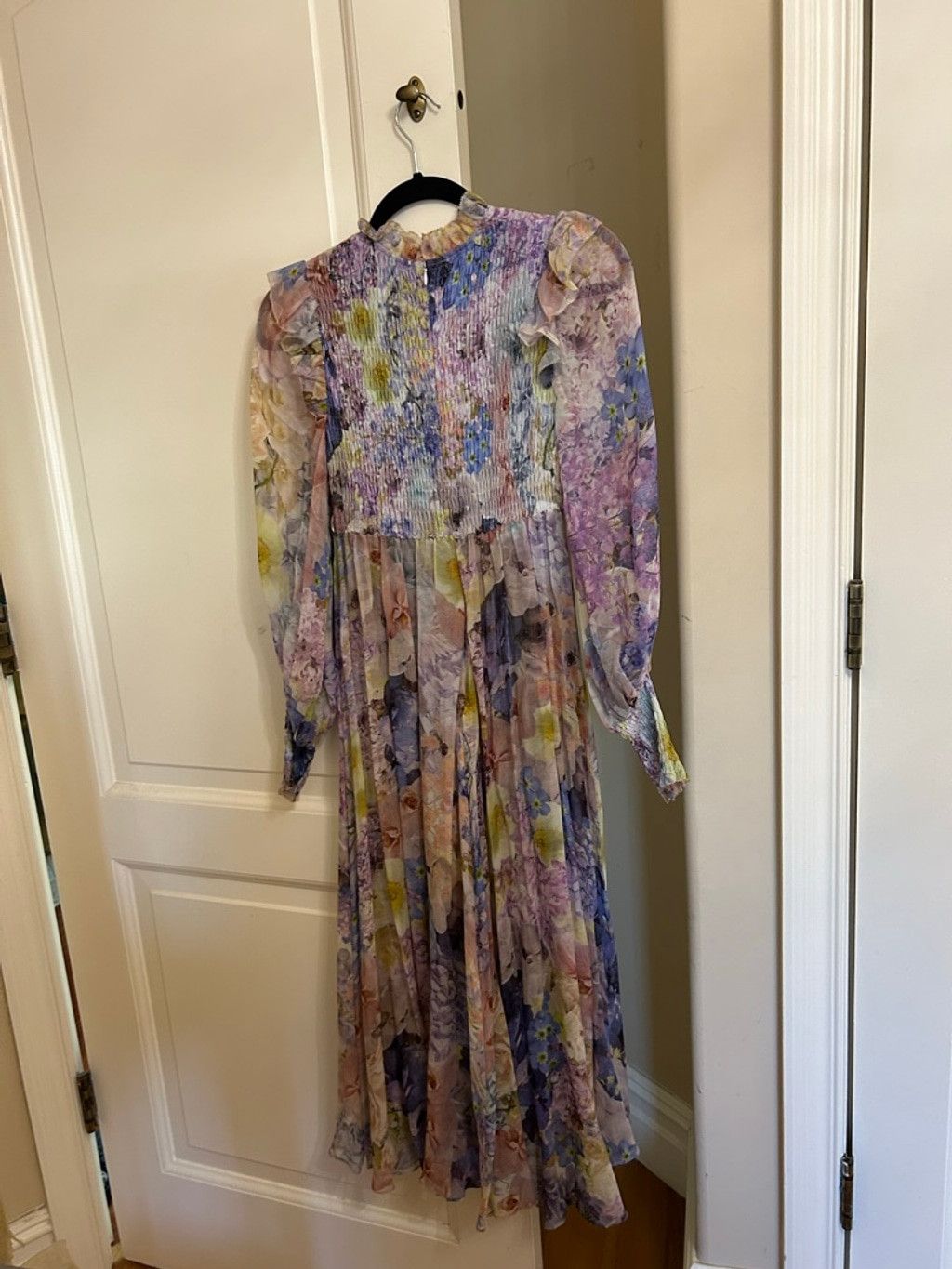 Zimmermann Women's Zimmermann Rhythmic Shirred Midi Dress Size S / US 4 / IT 40 - 5 Thumbnail