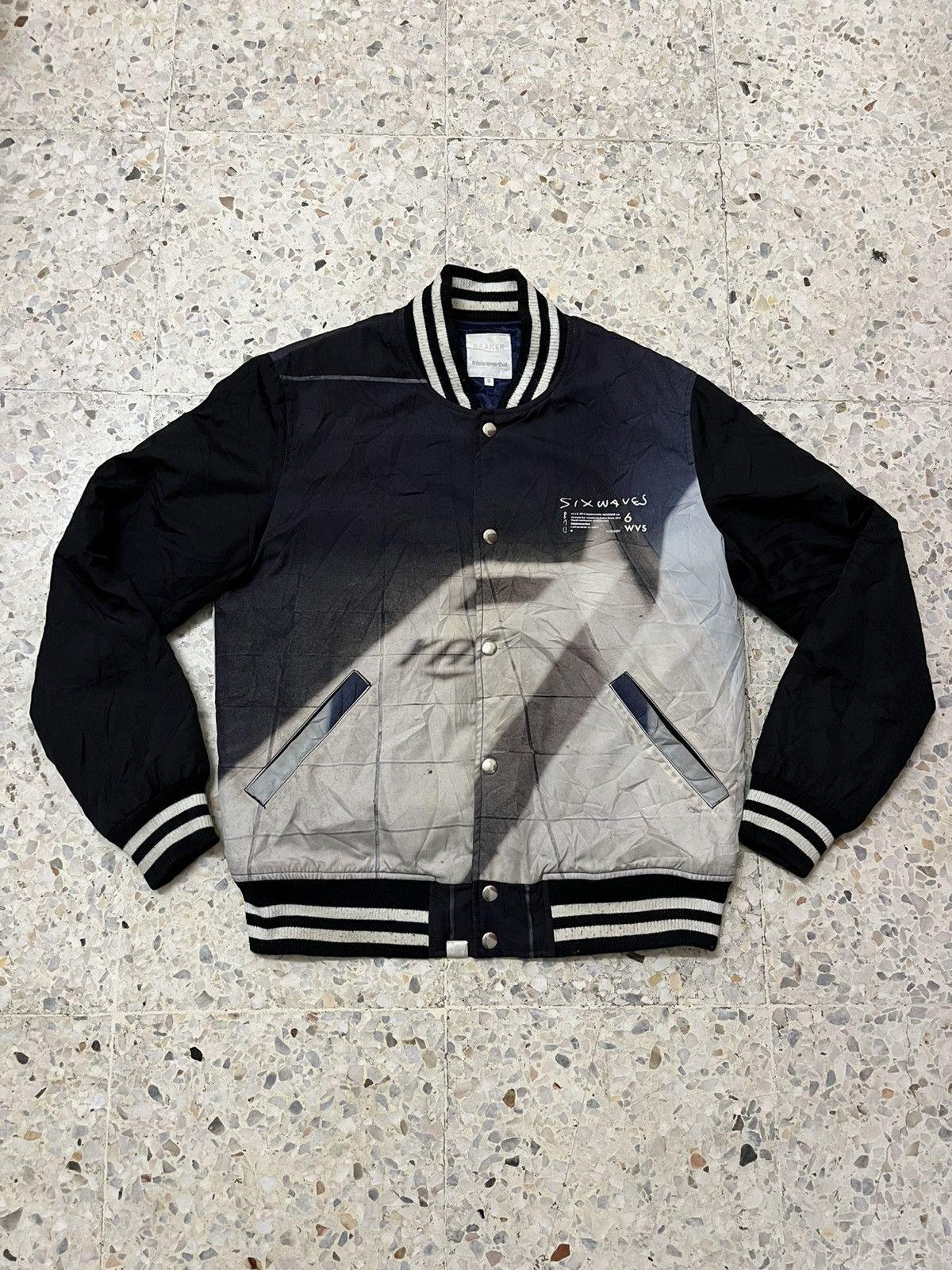 thisisneverthat RARE thisisneverthat x BEAKER "Six Waves" Varsity Jacket Size US S / EU 44-46 / 1 - 1 Thumbnail