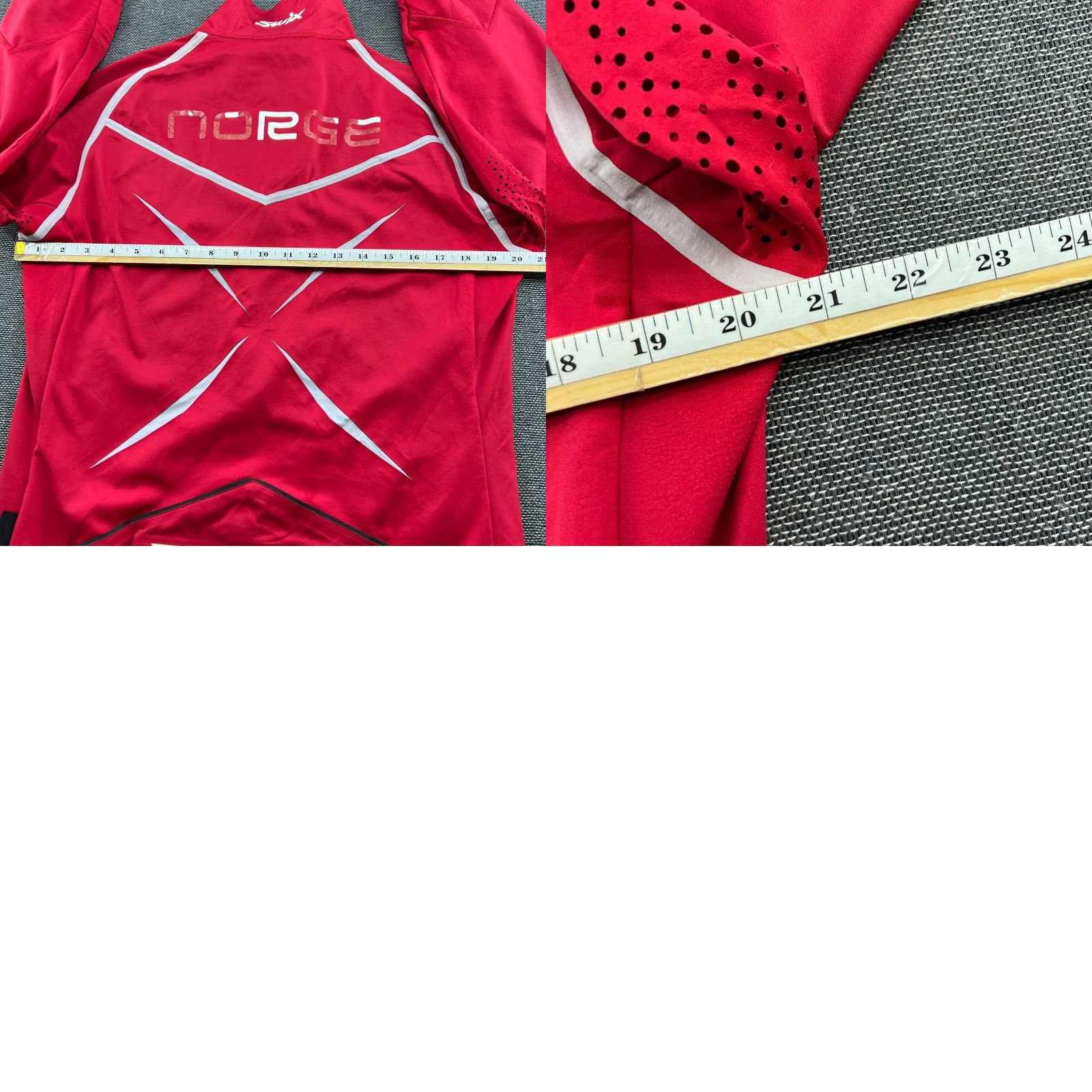 Vintage Swix Norway Team Jacket Mens Medium Full Zip Cross Country Ski XC Red Norge Size US M / EU 48-50 / 2 - 10 Thumbnail
