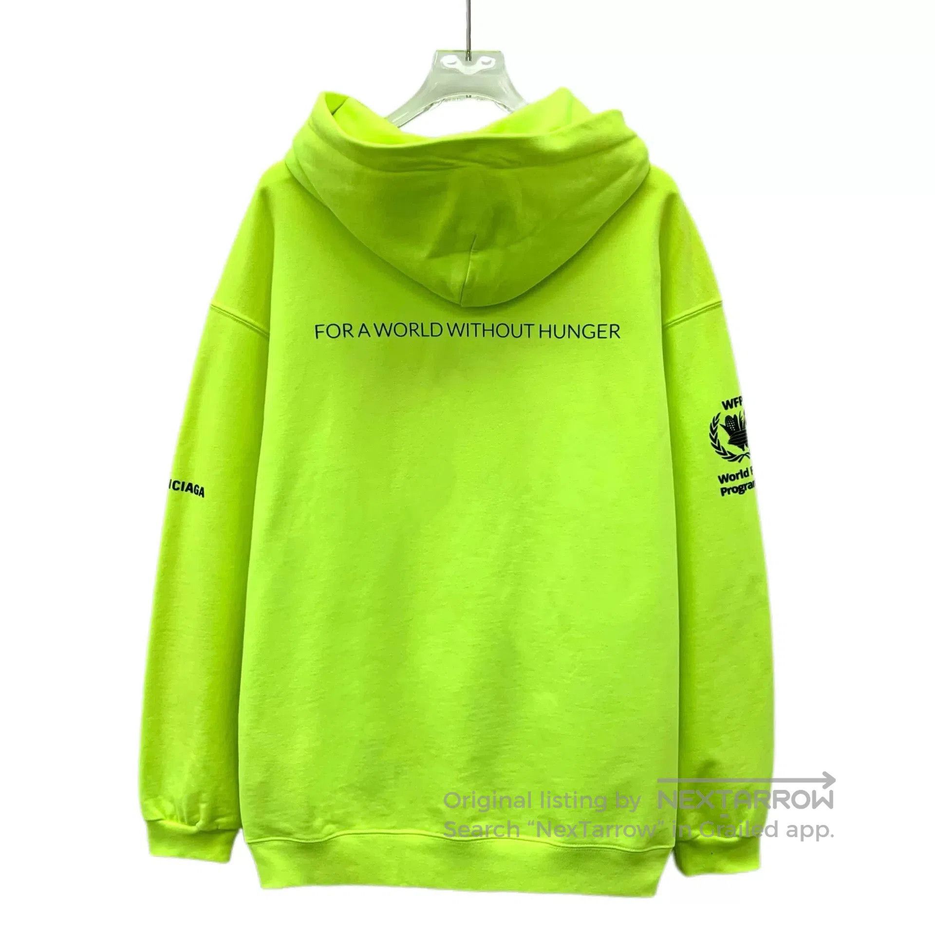 Balenciaga Balenciaga x WFP Logo Embroidered Hoodie. Size US XS / EU 42 / 0 - 2 Thumbnail