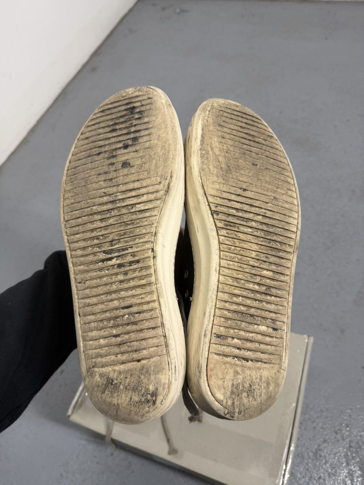 Rick Owens Drkshdw Rick Owens Drkshdw High Ramones Sneakers With Box And Bag Size US 10 / EU 43 - 7 Thumbnail