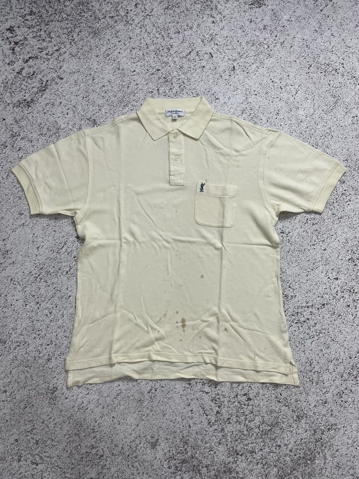 Yves Saint Laurent Men’s YvesSaintLauren polo shirt dirty Size US M / EU 48-50 / 2 - 1 Thumbnail