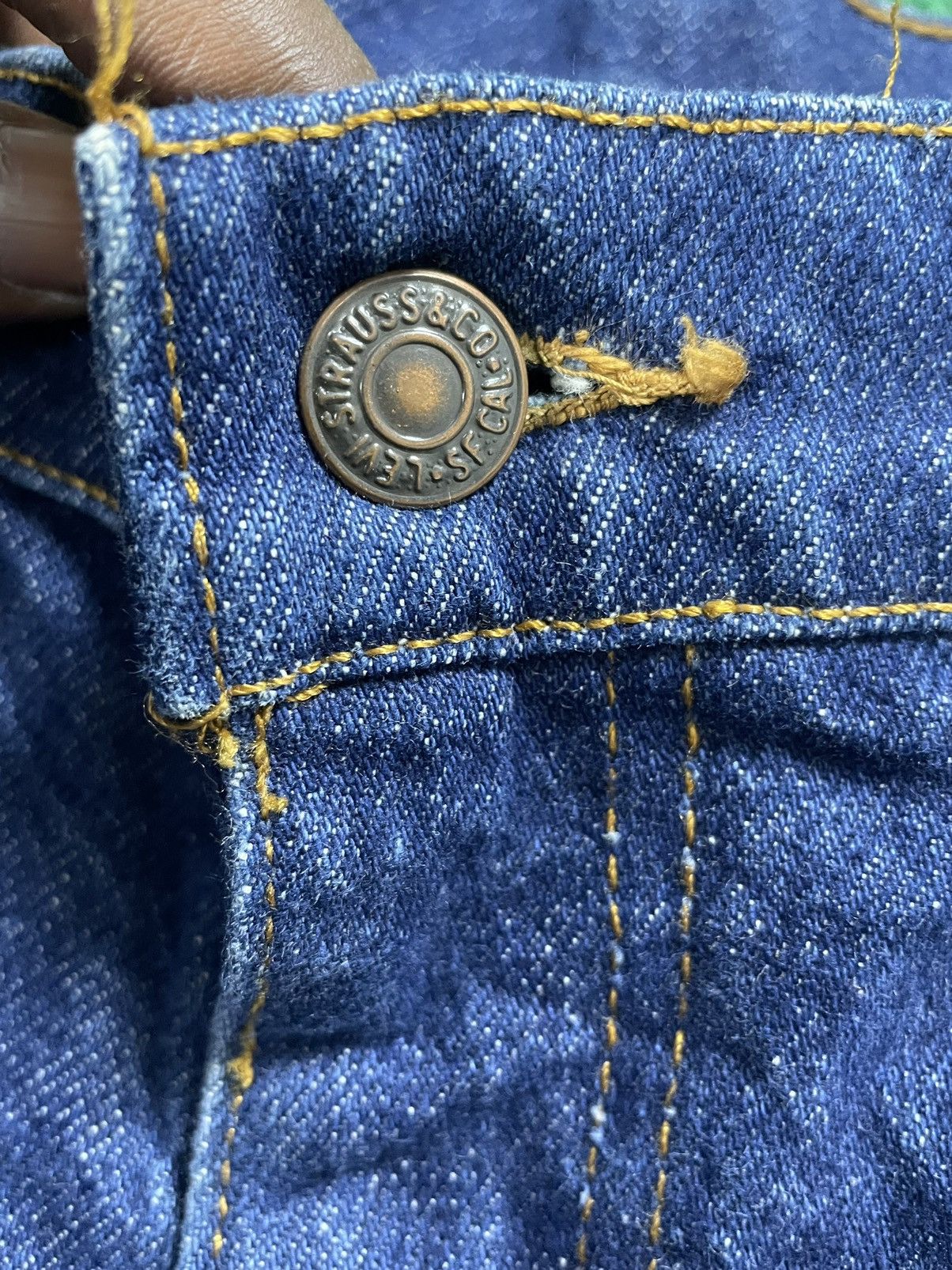 Levi's Levis Vintage 70s With Leather Patch & Tag Wide Leg Size US 35 - 6 Thumbnail