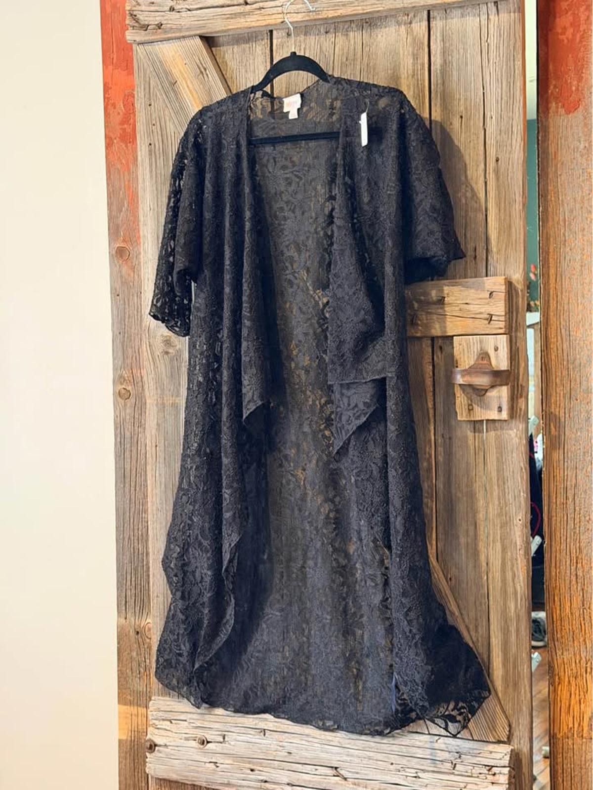 Other LuLaRoe Black Lace Kimono Cardigan Size Small Size S / US 4 / IT 40 - 1 Thumbnail
